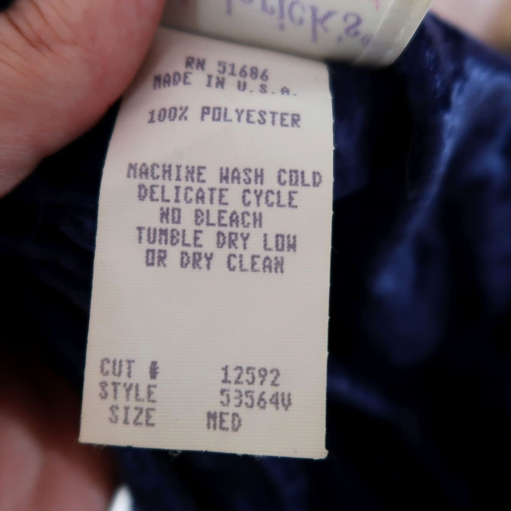 Vintage VINTAGE Frederick's of Hollywood Blue Crushed Velvet Midi Cocktail Dress M Women Sleeveless 90s Bohemian Party/Cocktail 90s Size M / US 6-8 / IT 42-44 - 6 Thumbnail