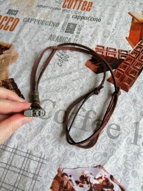 Designer × Jewelry × Leather Lighter Leather Necklace🔥🔥🔥 Size ONE SIZE - 2 Thumbnail