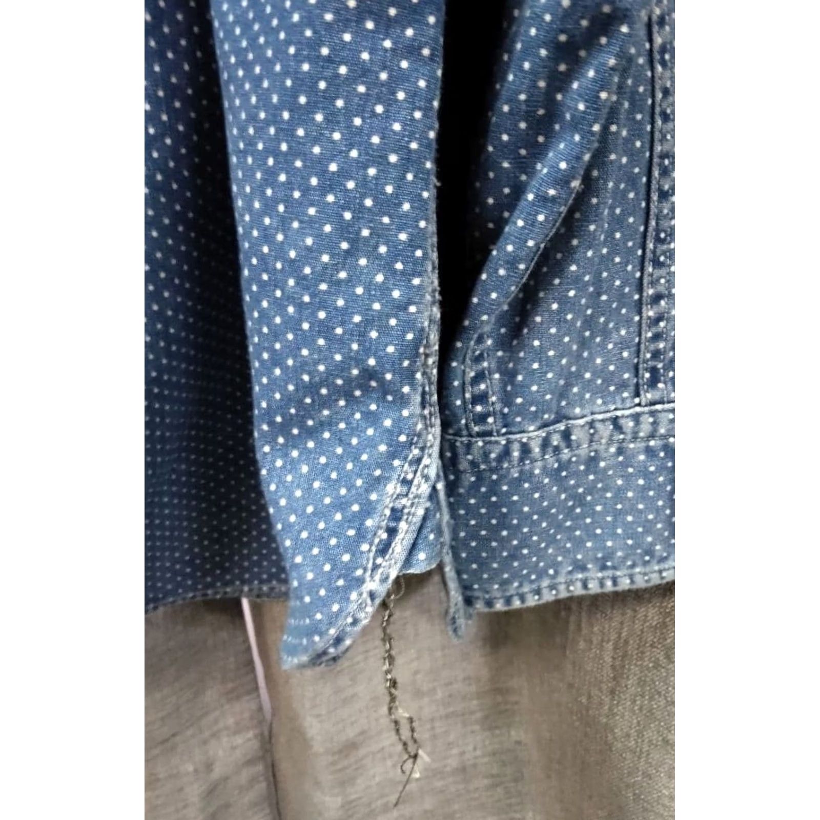 Ralph Lauren RRL Ralph Lauren Indigo Polka Dot Long Sleeve Casual Shirt Size M Blue Men's Size US M / EU 48-50 / 2 - 4 Thumbnail