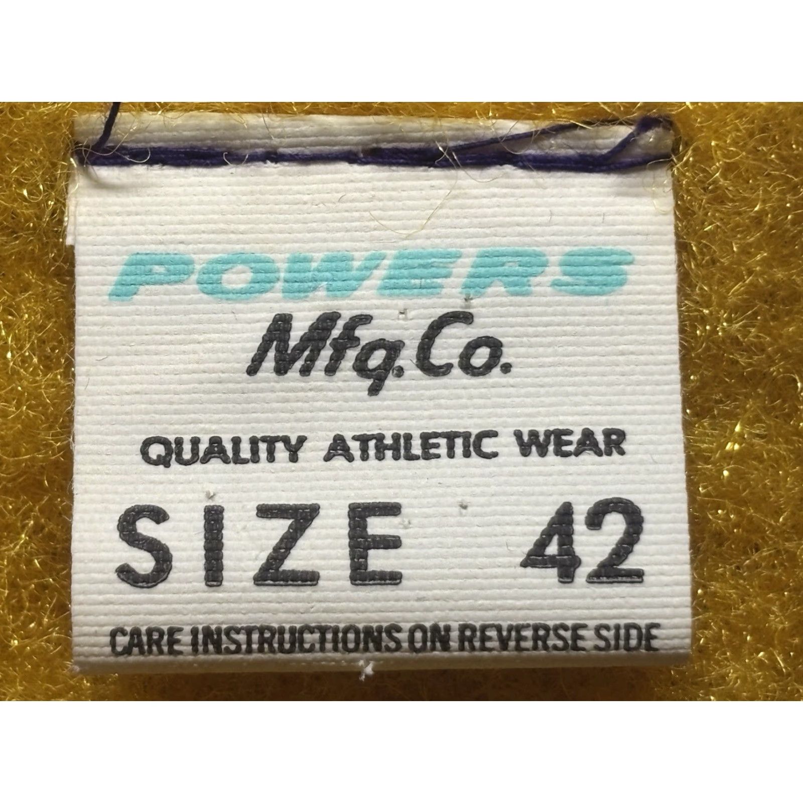 CO VINTAGE Powers Manufacturing Men’s Jacket 42 Regular Purple Solid Fuzzy Lining 1970s Casual Snap Front Size US XS / EU 42 / 0 - 6 Thumbnail