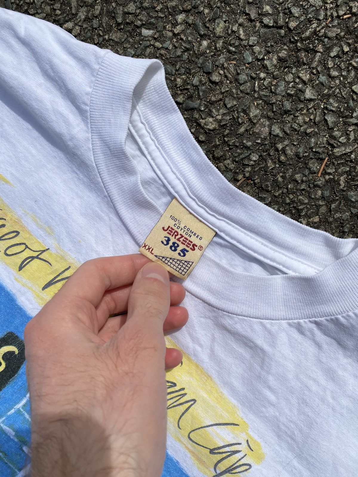 Vintage 90’s Peugeot Tennis World Team Cup 1994 T-Shirt Vintage Size US XL / EU 56 / 4 - 4 Thumbnail
