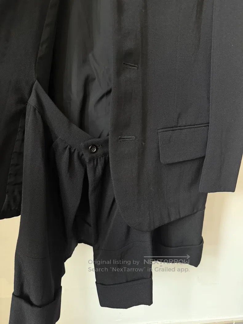 Comme des Garcons Comme Des Garcons Black Patchwork Asymmetrical Jacket Size S / US 4 / IT 40 - 6 Thumbnail