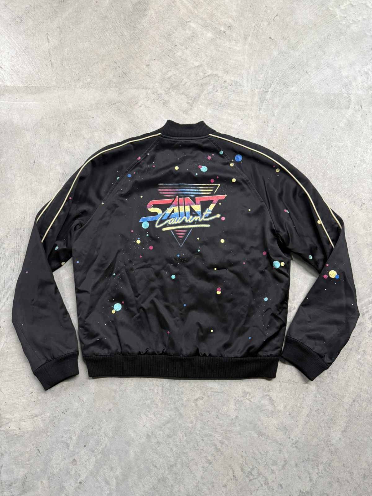Saint Laurent Paris Saint Laurent Galaxy Logo Teddy Jacket Size US L / EU 52-54 / 3 - 2 Thumbnail