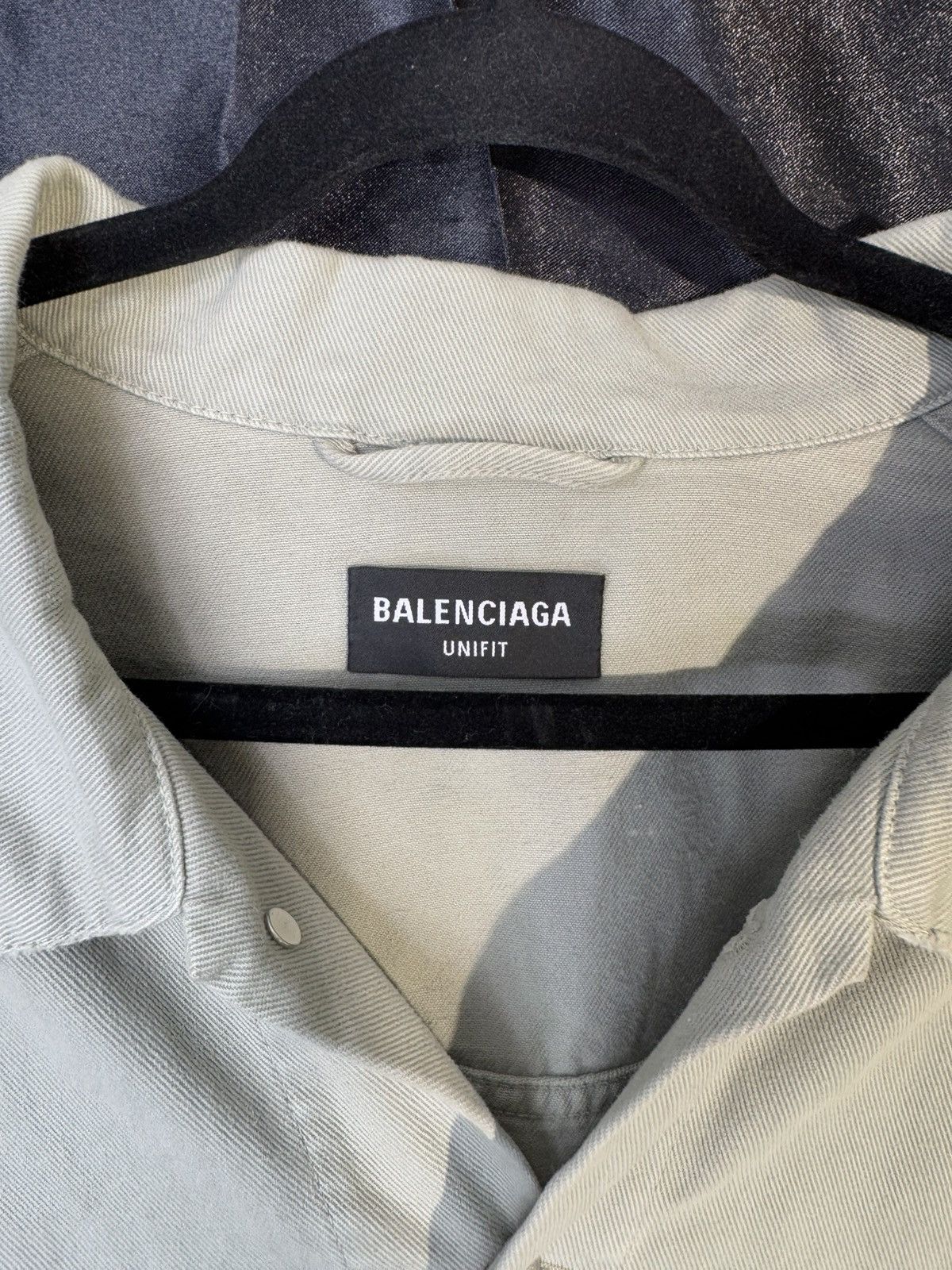Balenciaga Balenciaga denim jacket light green / grey Size US XL / EU 56 / 4 - 3 Thumbnail