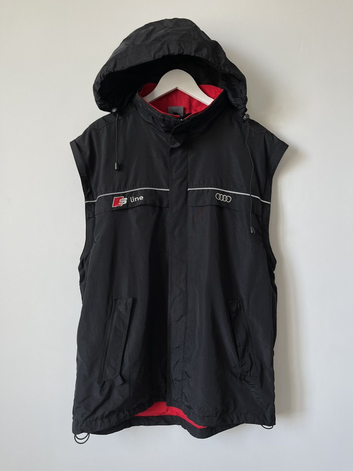 Audi AUDI S-Line Hooded Nylon Transformer Jacket Windbreaker Size US XL / EU 56 / 4 - 12 Thumbnail
