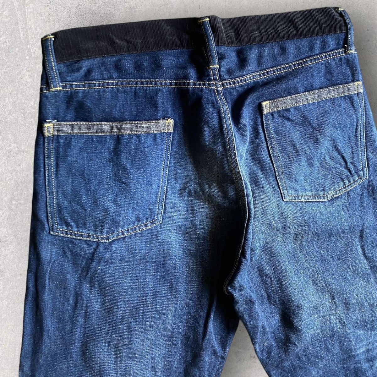 Comme des Garcons Black Corduroy Contrast Waist Jeans Size US 33 - 5 Thumbnail