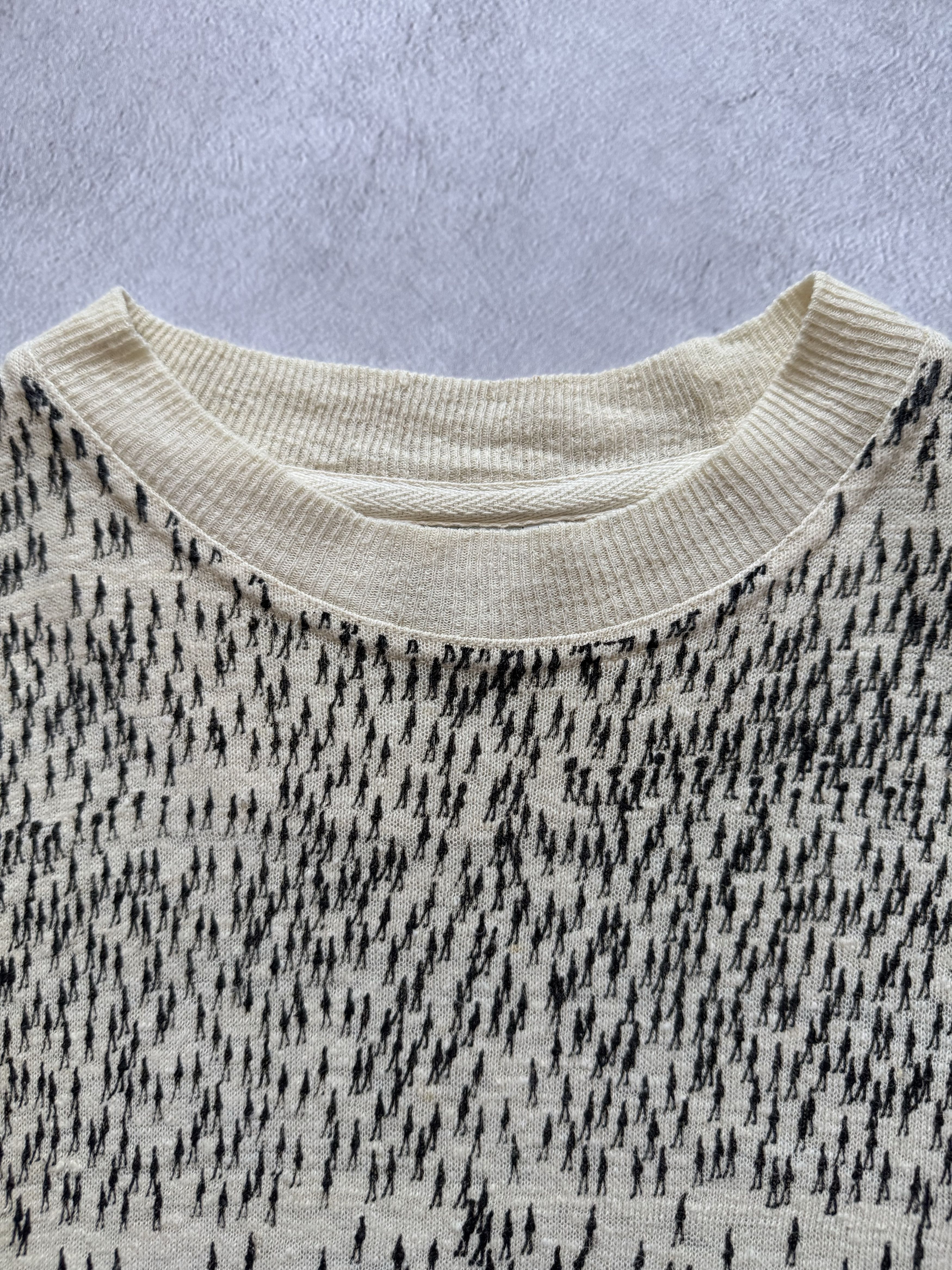 Vintage Vintage Natural Hemp Monogram T-shirt Crazy Design Size US M / EU 48-50 / 2 - 14 Thumbnail