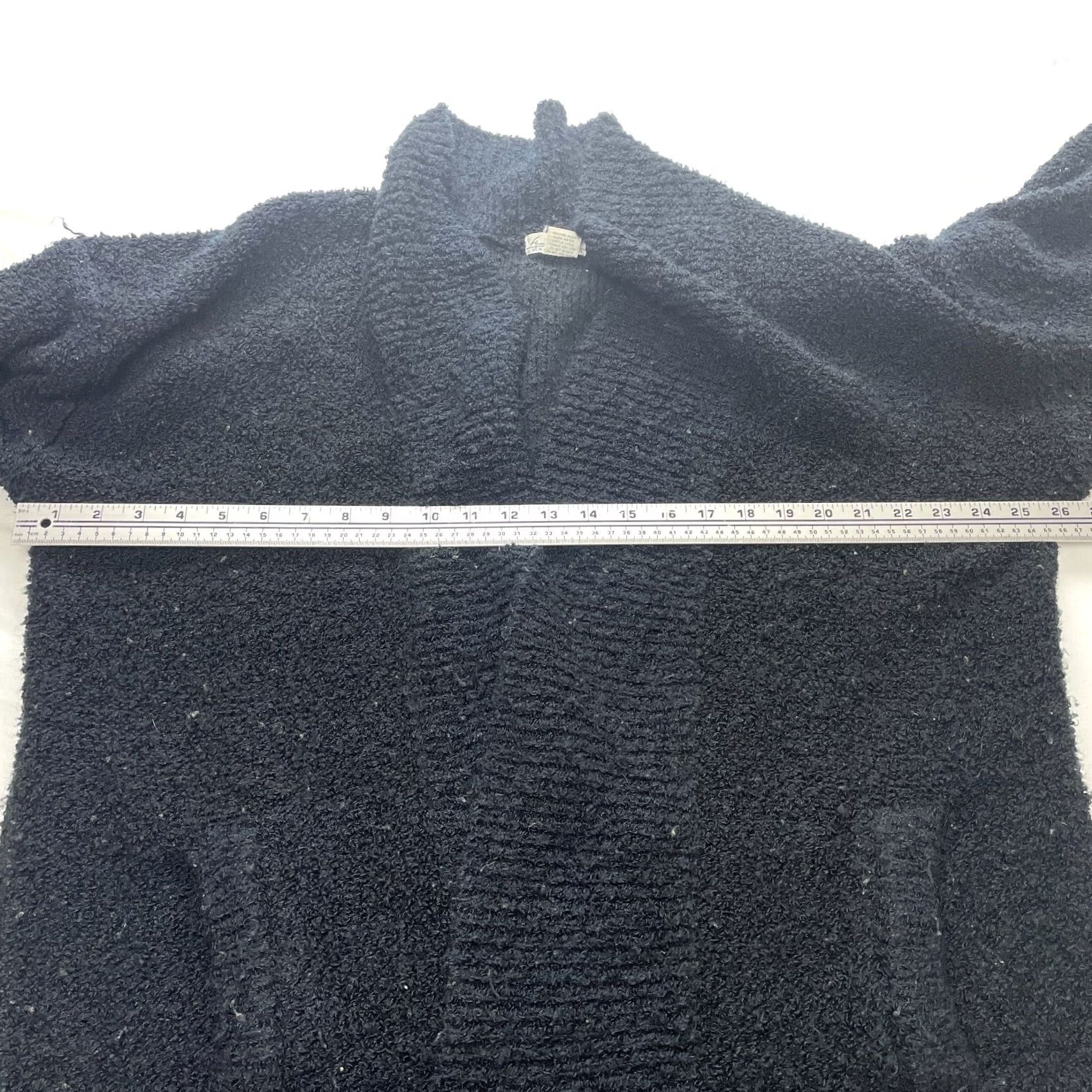 Gloria Vanderbilt Gloria Vanderbilt Sweater Cardigan Womens M Black Open 100% Acrylic Knit Classic Vintage No Size M / US 6-8 / IT 42-44 - 6 Thumbnail