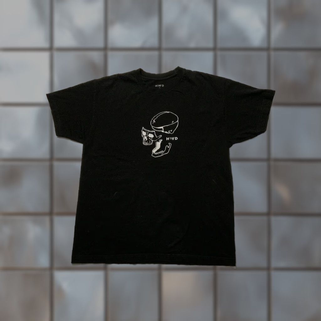 Vintage VINTAGE HWD Halfway Dead Los Angeles Skull Brain Graphic Black S/S Mens T-Shirt XL Size US XL / EU 56 / 4 - 1 Thumbnail