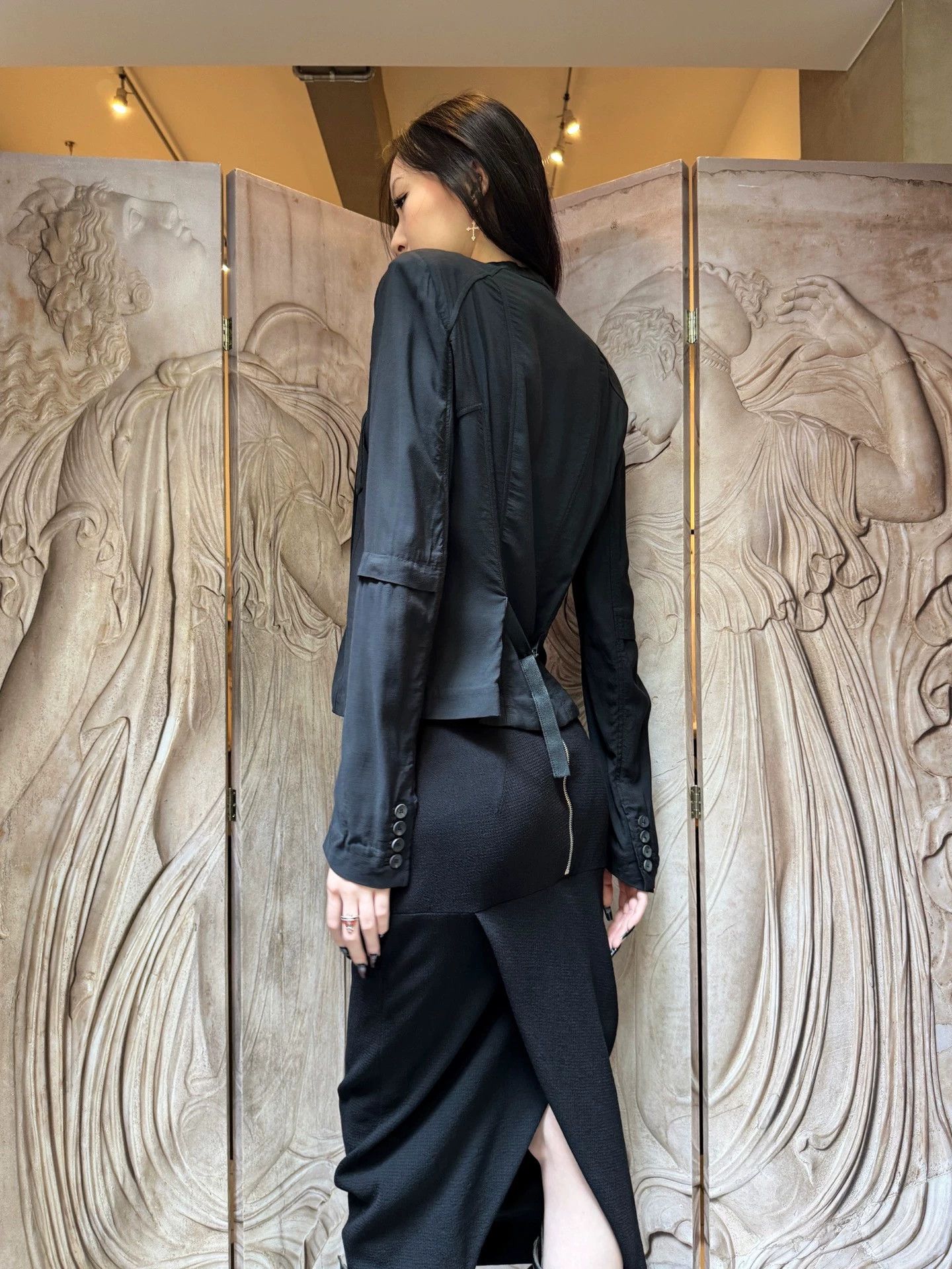 Helmut Lang Helmut Lang Vintage Back Belted Jacket Size S Size S / US 4 / IT 40 - 8 Thumbnail