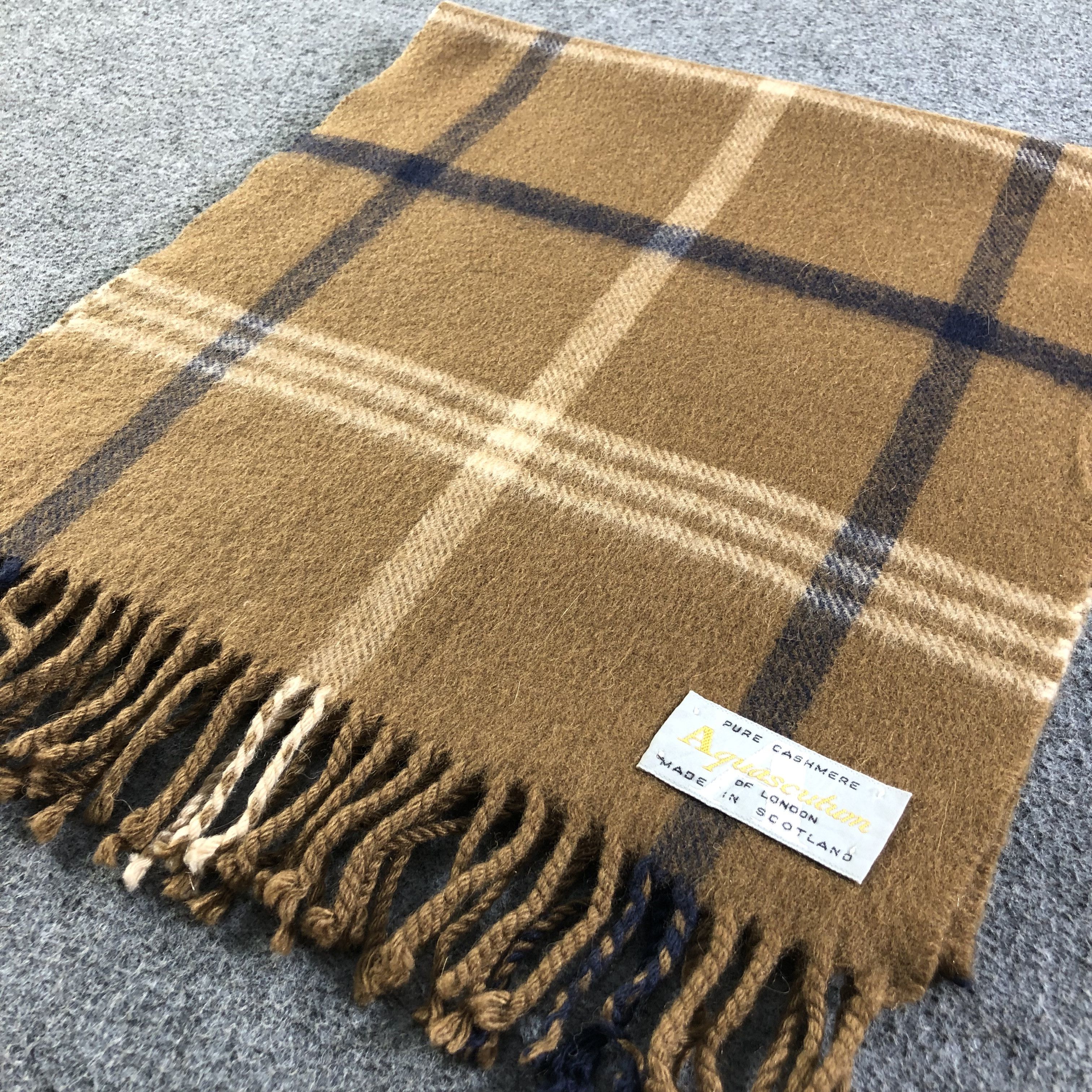 Aquascutum Aquascutum Cashmere Scarf Muffler V1875 Size ONE SIZE - 3 Thumbnail