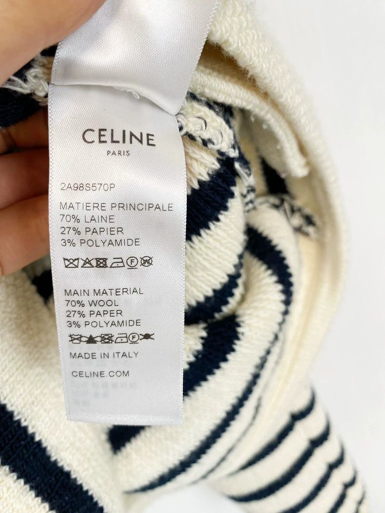 Celine Celine Striped Cardigan Sweater in XS Size Size XS / US 0-2 / IT 36-38 - 5 Thumbnail