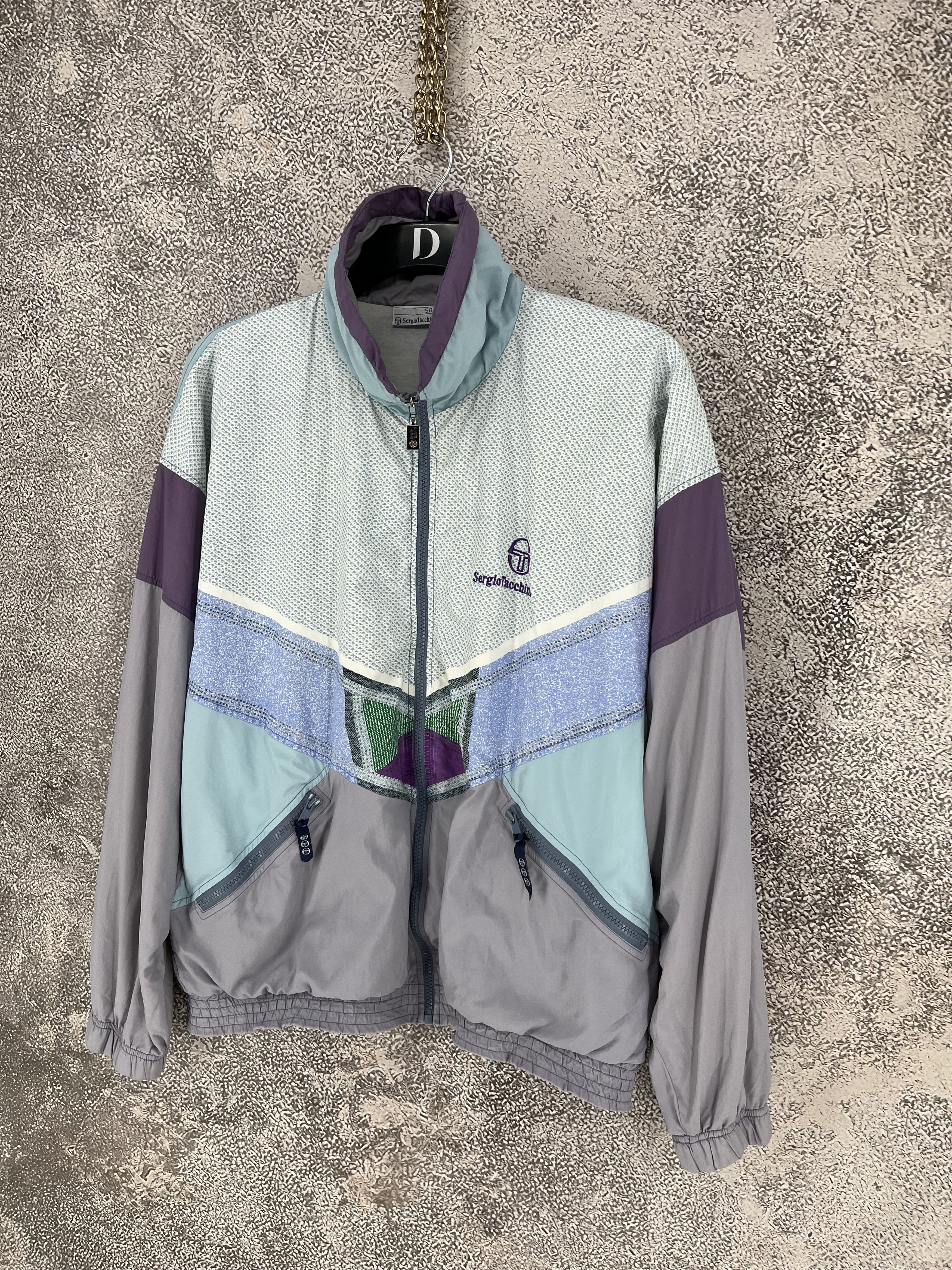 Sergio Tacchini VINTAGE Sergio Tacchini Track Suit Light Jacket + Pants Set Size US M / EU 48-50 / 2 - 5 Thumbnail
