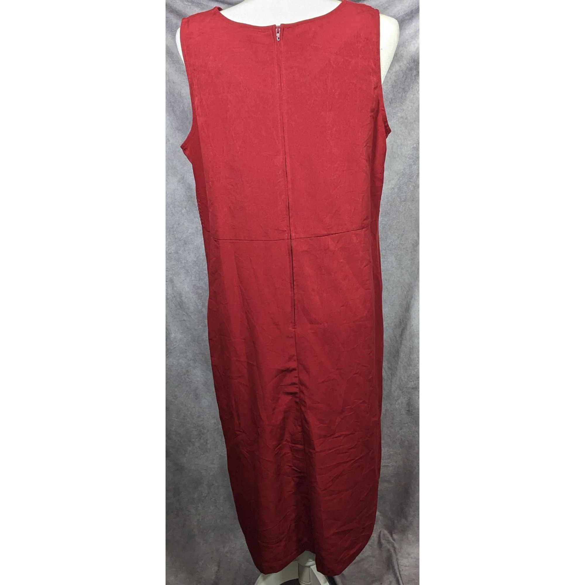 Other Vintage Melissa Harper Red Floral Embroidered Dress And Jack Size XL / US 12-14 / IT 48-50 - 11 Thumbnail