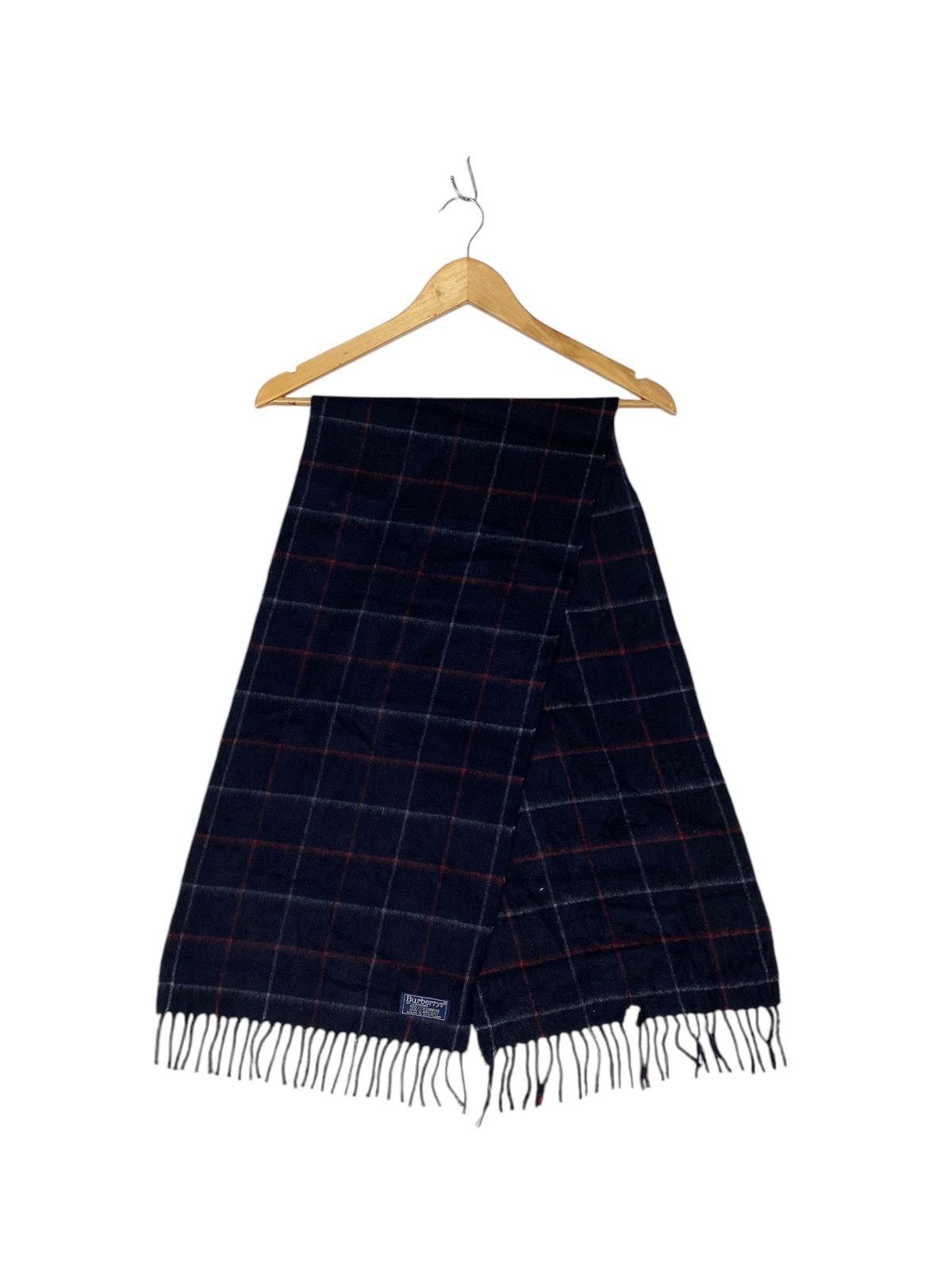 Burberry Vintage Burberry Nova Check Cashmere Scarf Size ONE SIZE - 2 Thumbnail