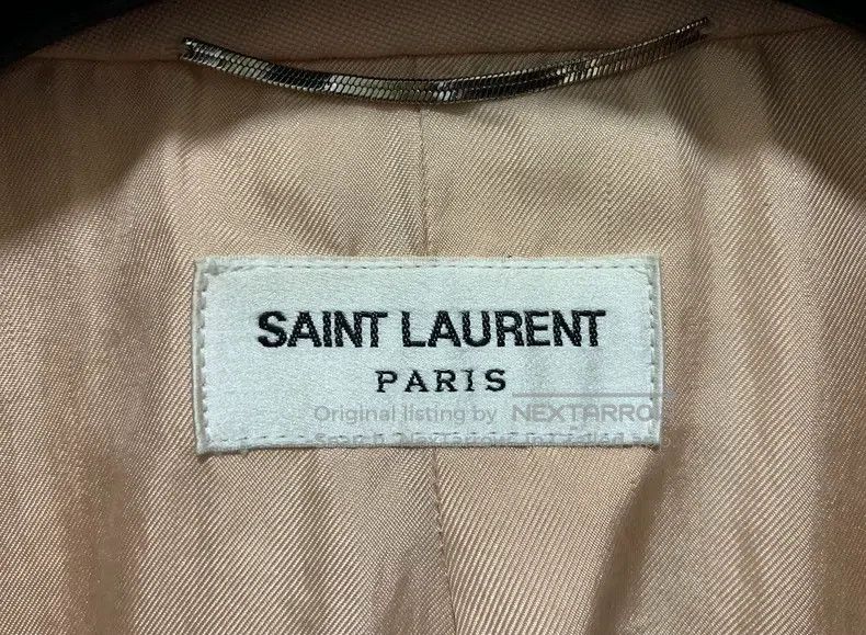 Saint Laurent Paris Saint Laurent Paris Light Pink Peak Lapel Straight Shoulde Size US S / EU 44-46 / 1 - 3 Thumbnail