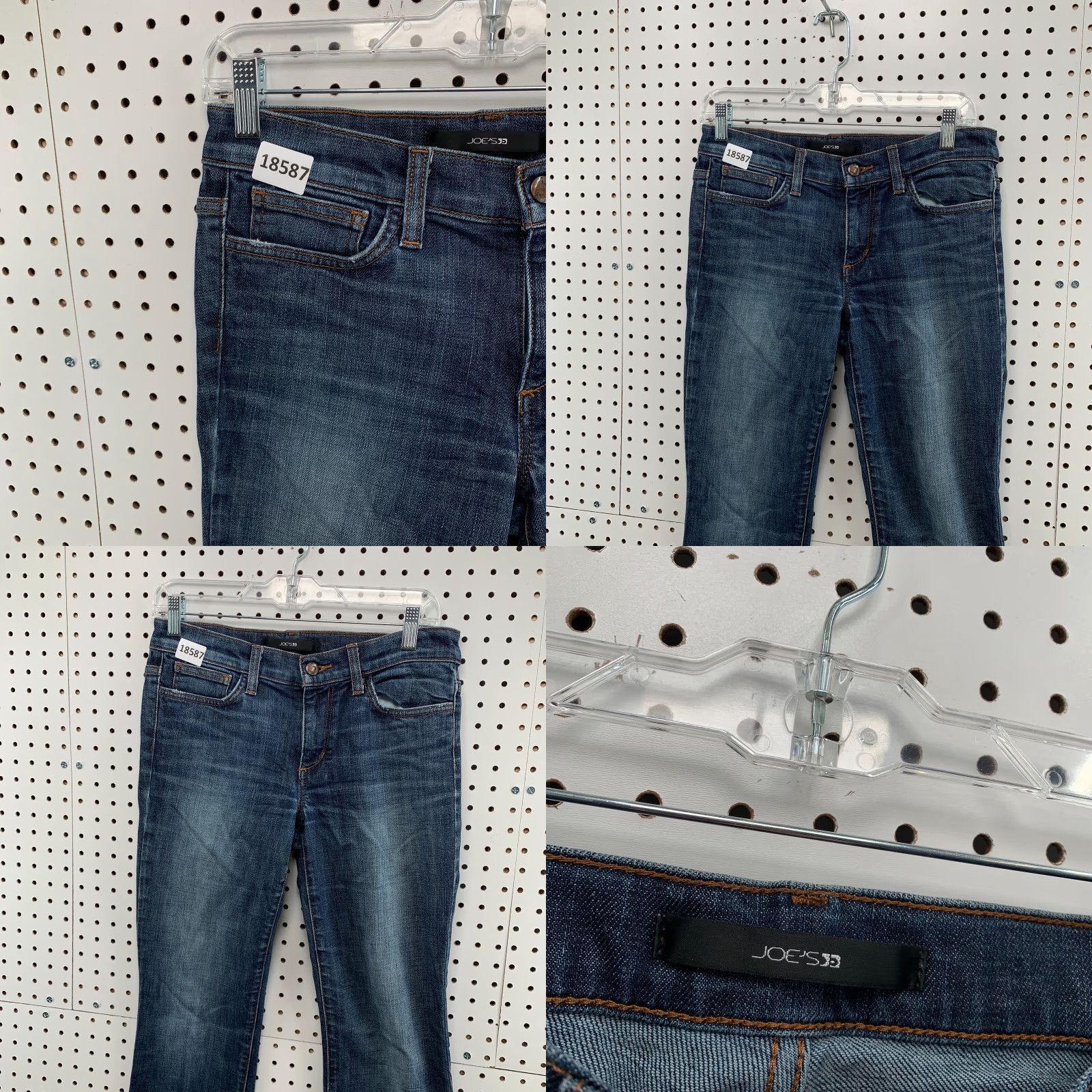 Vintage VINTAGE Women's Joe's Jeans Denim Flared Jeans 30x31 Dark Wash Provocateur Size 27 Blue Womens Size 27" / US 4 / IT 40 - 8 Thumbnail