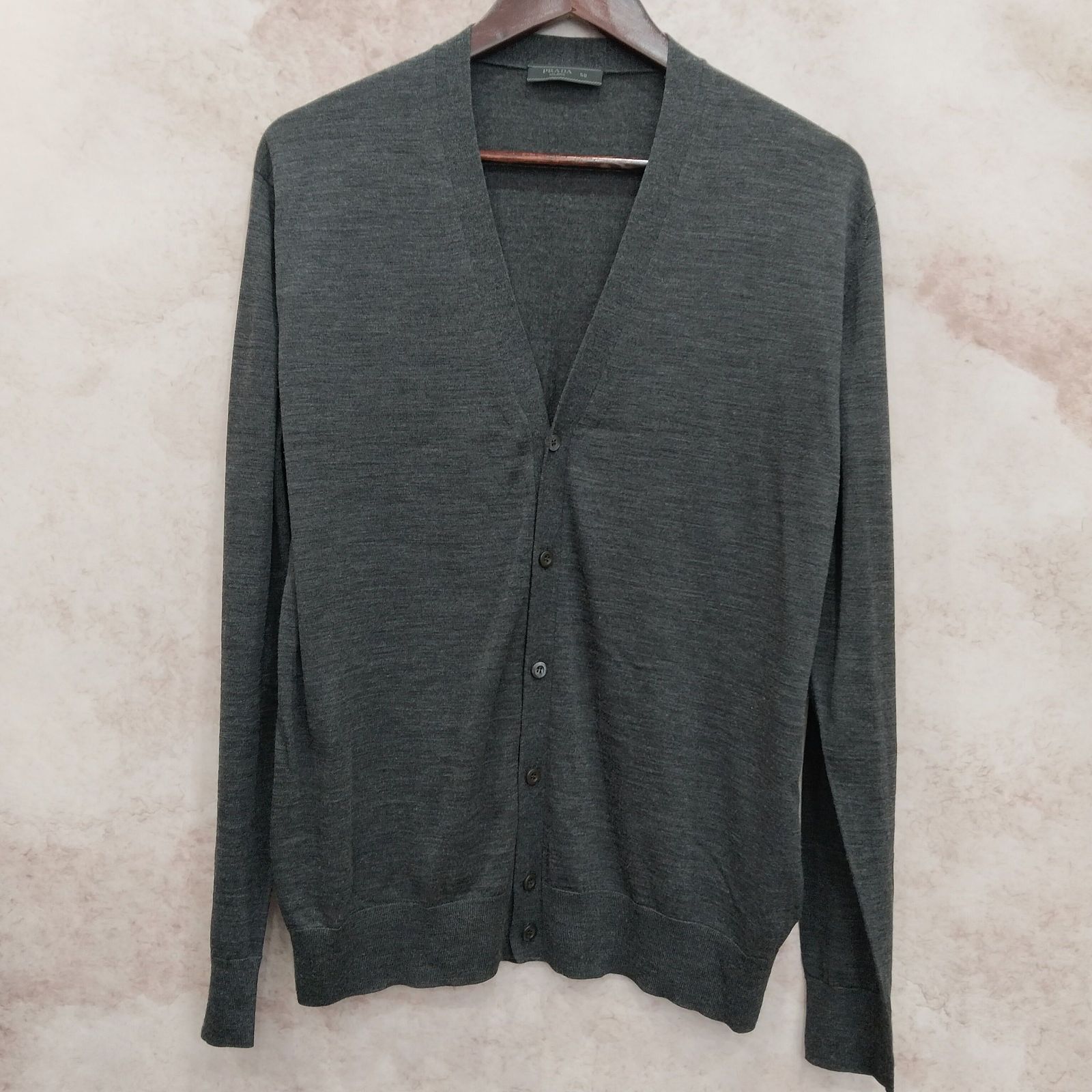 Prada Prada V-Neck Wool Cardigan Size 50 Size US M / EU 48-50 / 2 - 1 Thumbnail