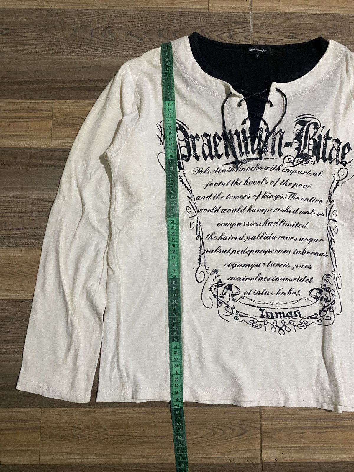 Japanese Brand × Vintage BEAUMERE POEM BONDAGE LONG SLEEVE TEE Size US M / EU 48-50 / 2 - 7 Thumbnail