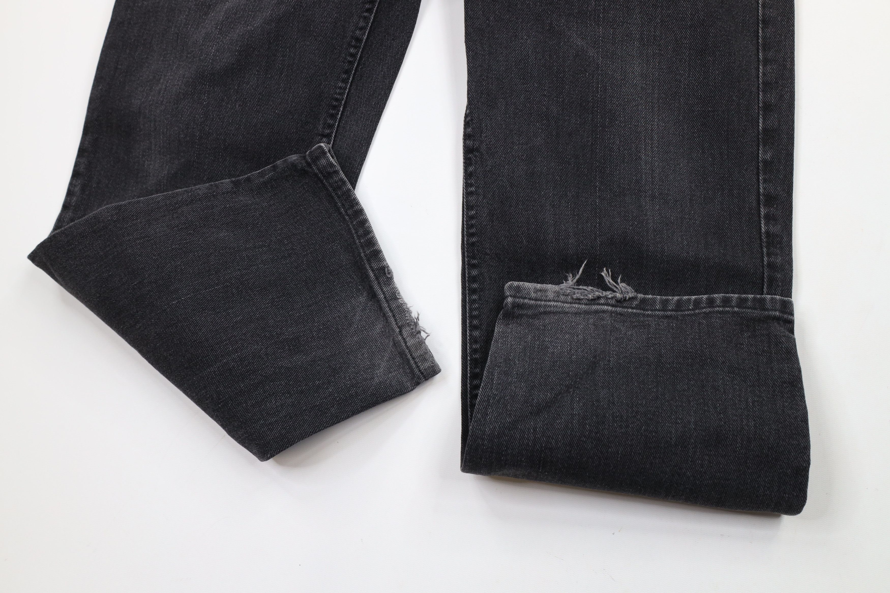 Lee × Vintage Vintage 90s Lee Straight Leg Denim Jeans Black Cotton Size US 34 / EU 50 - 5 Thumbnail