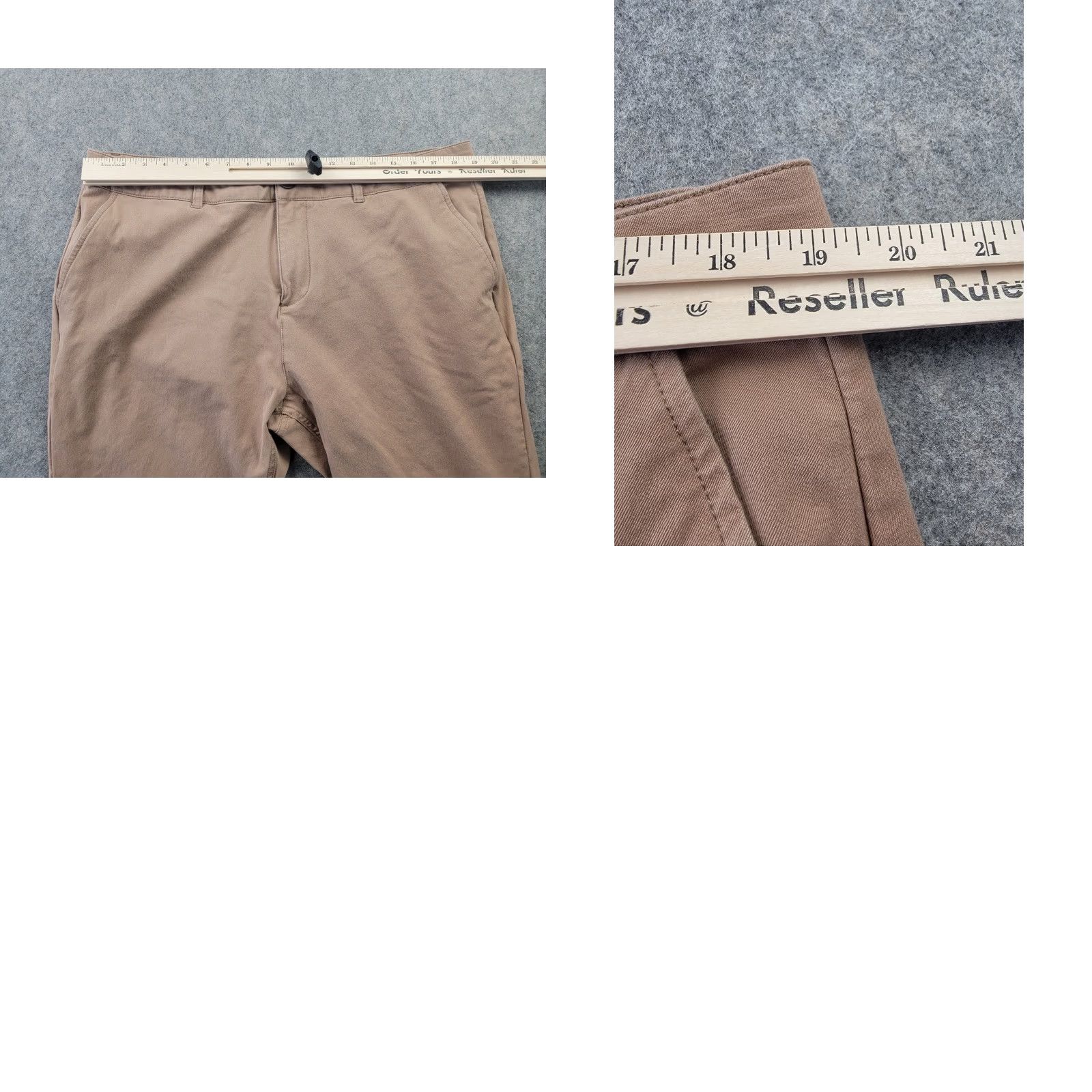 Vintage Mugsy Belmonts Pants Mens 40x30 Brown Stretch Casual Chino Pant Shirt? Size US 40 / EU 56 - 9 Thumbnail