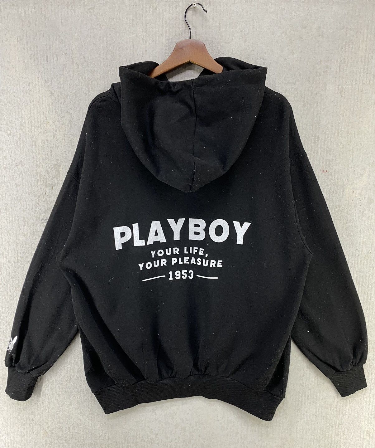 Playboy Playboy Hoodie Big Spellout Pullover Jumper Size M Size US M / EU 48-50 / 2 - 1 Thumbnail