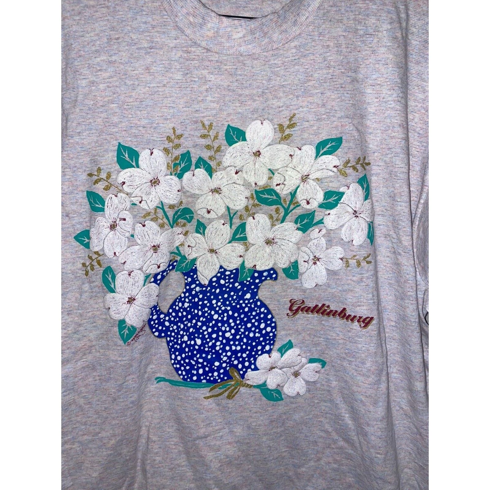 Vintage Vintage Gatlinburg Shirt Tennessee Flowers Tee VTG 90s Large Size US L / EU 52-54 / 3 - 2 Thumbnail