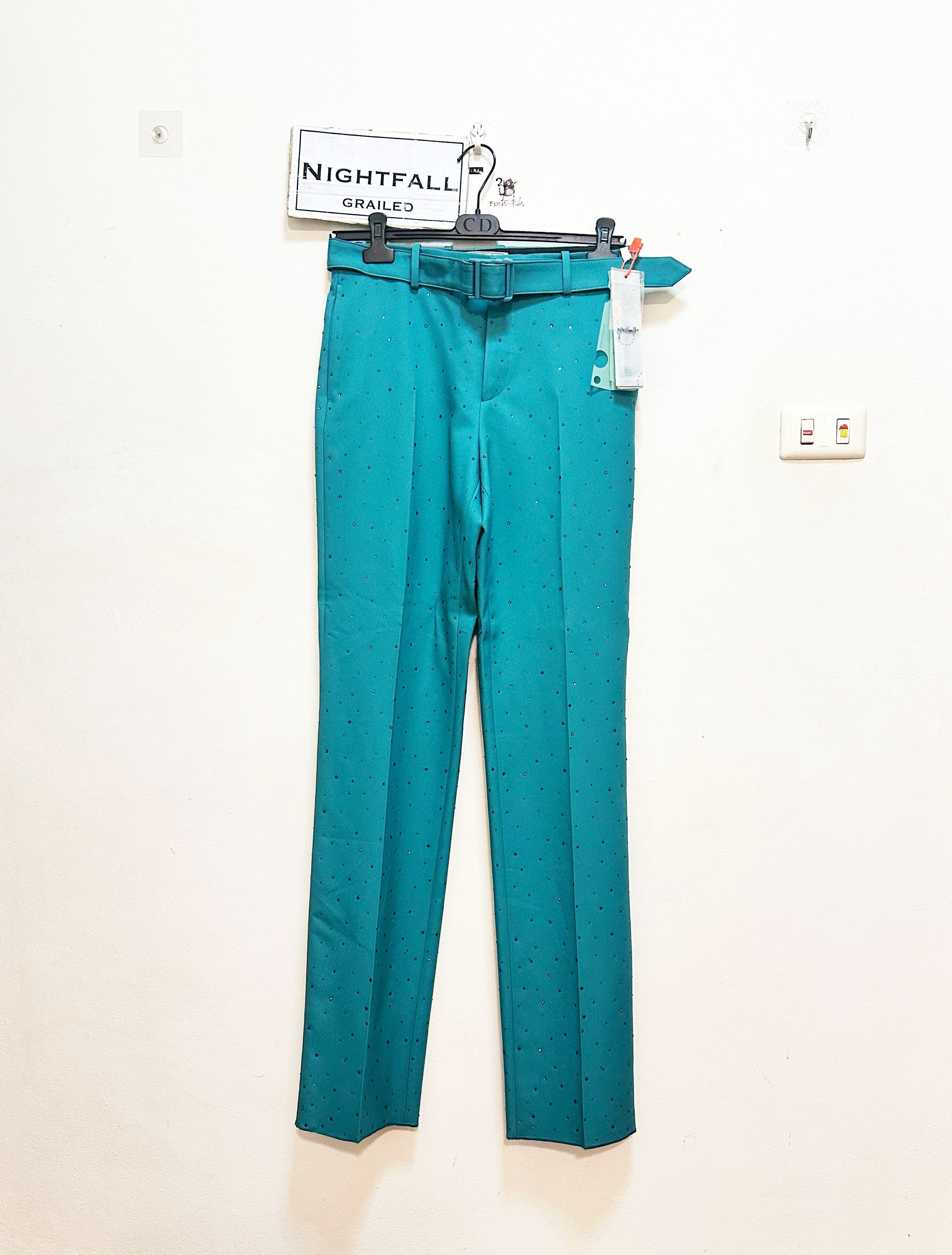 Off-White [🔥🔥Grail🔥🔥] Off-White Rhinestone Pants [RRP $3,590] Size US 30 / EU 46 - 1 Thumbnail