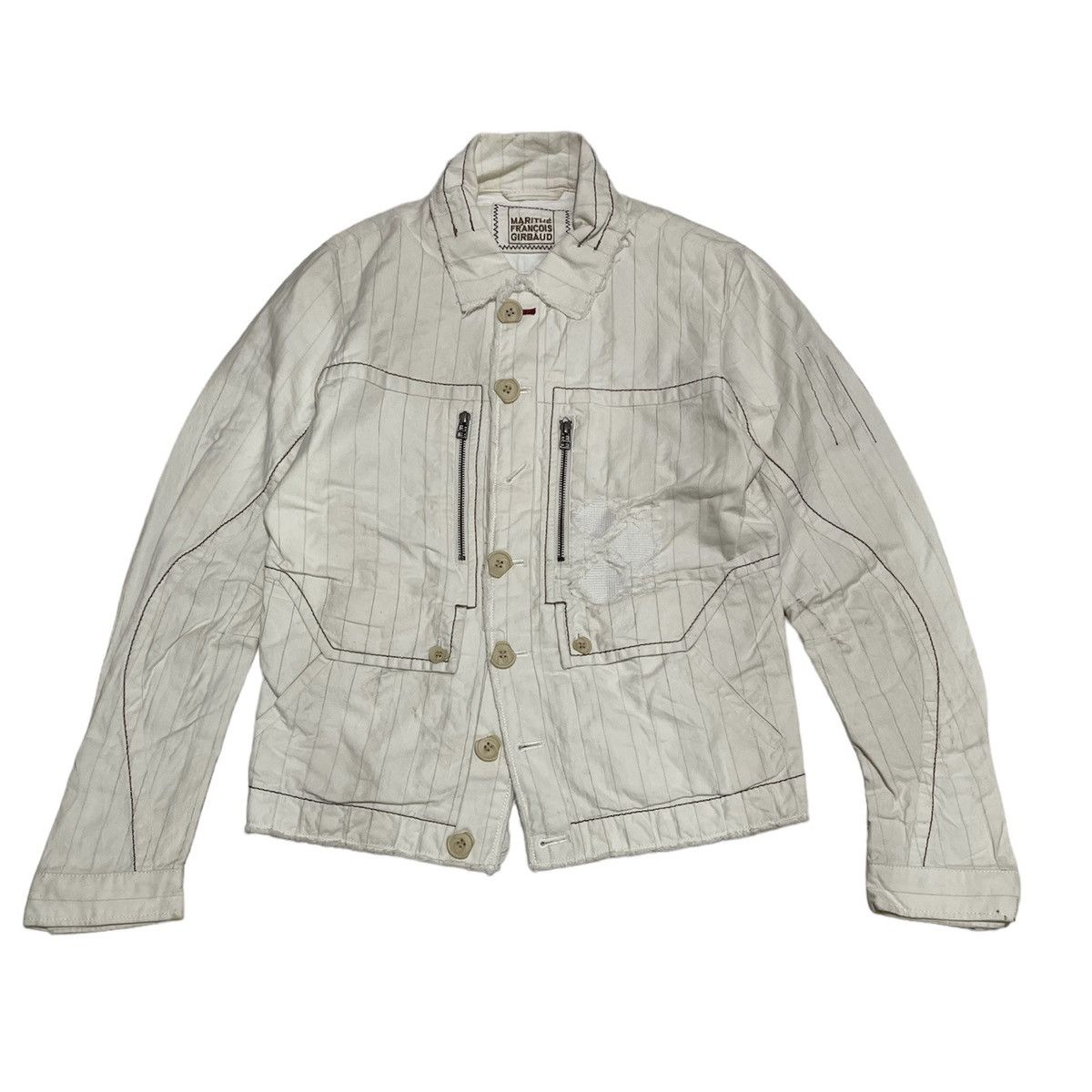 Marithe + Francois Girbaud Marithe Francois Girbaud Distressed Jacket Size US M / EU 48-50 / 2 - 1 Thumbnail