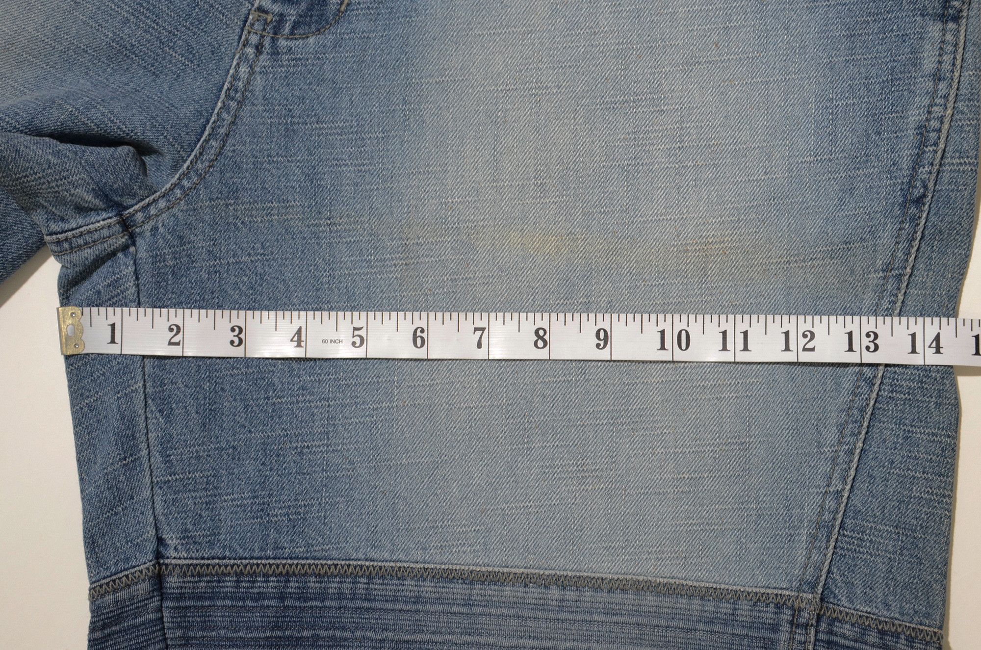 Phat Farm [Color Defects] PF Jorts Denim Shorts 90s Hiphop Streetwear Size US 34 / EU 50 - 14 Thumbnail