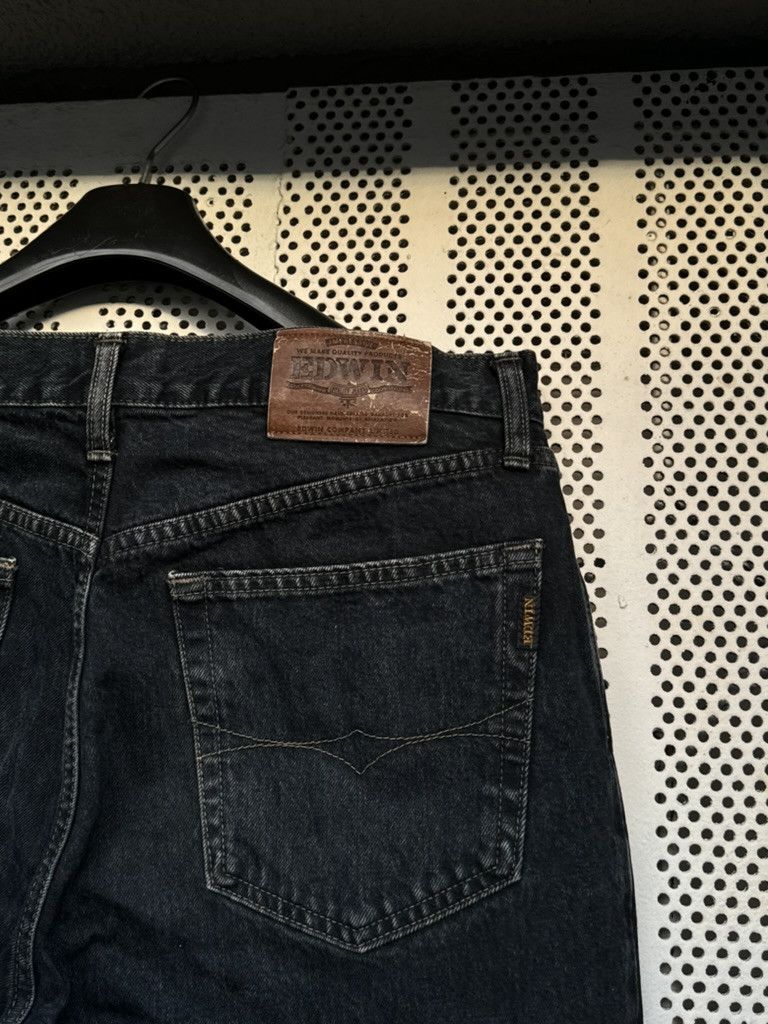 Edwin × Japanese Brand × Vintage Vintage Edwin Japan Denim Pants Jeans Black Size US 36 / EU 52 - 4 Thumbnail
