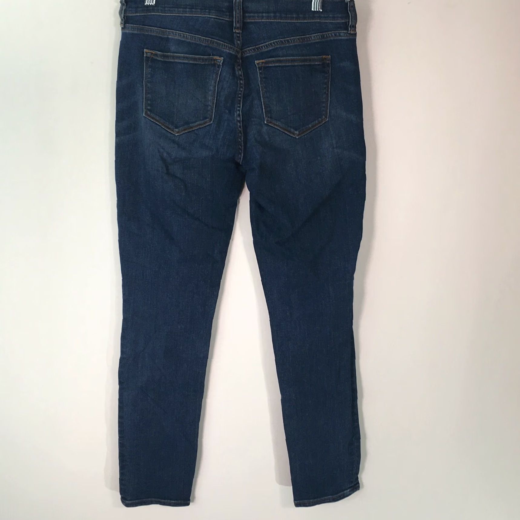J.Crew J Crew Jeans Skinny Women Regular Low Rise Stretch Blue Denim 27/28 Size 27" / US 4 / IT 40 - 2 Thumbnail