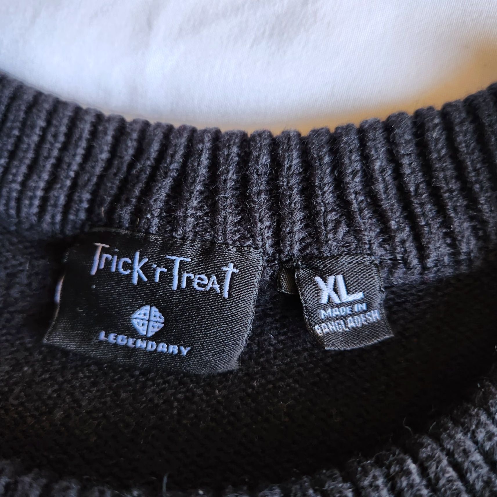 Hot Topic VINTAGE? No — Actually Trick 'r Treat Sam Spooky Season Halloween Horror Movie Black XL Knit Sweater Size XL / US 12-14 / IT 48-50 - 3 Thumbnail