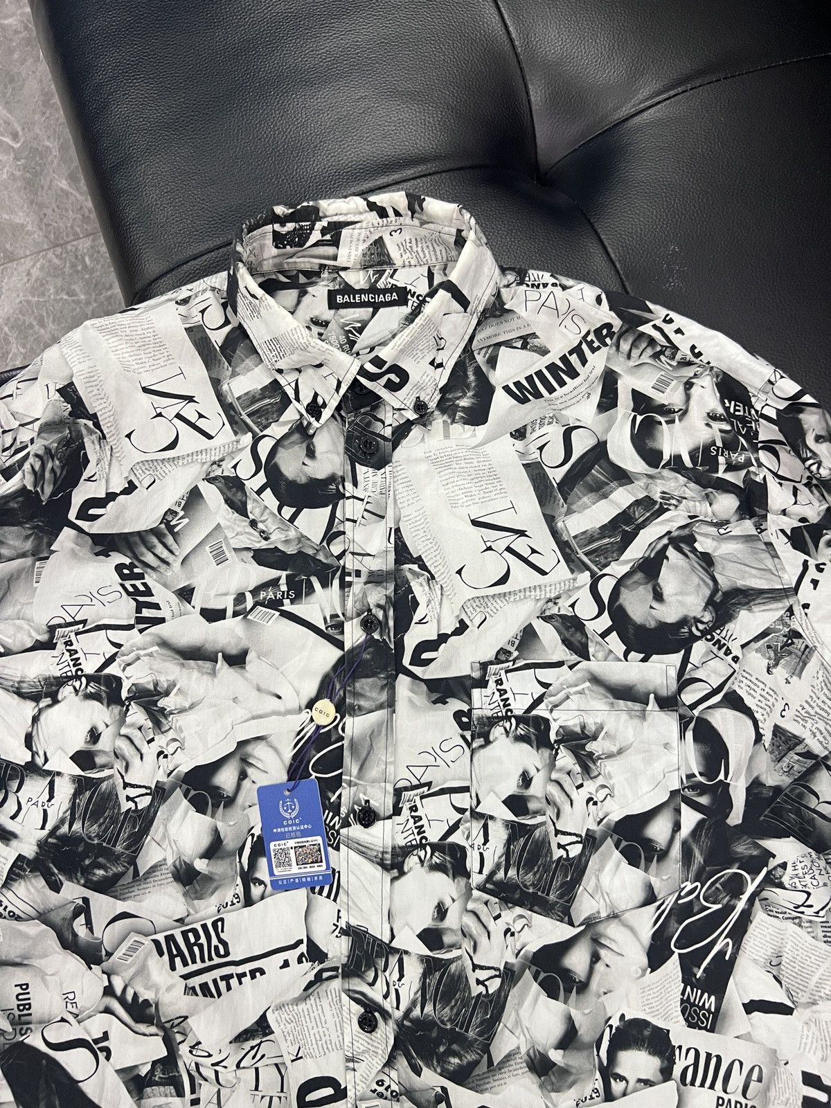 Balenciaga Balenciaga SS19 Magazine Poster Shirt Size US XS / EU 42 / 0 - 4 Thumbnail