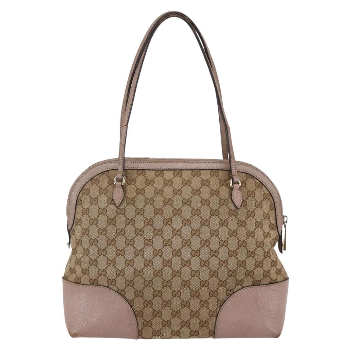 Gucci GUCCI GG Canvas Shoulder Bag Beige Gold Size ONE SIZE - 3 Thumbnail