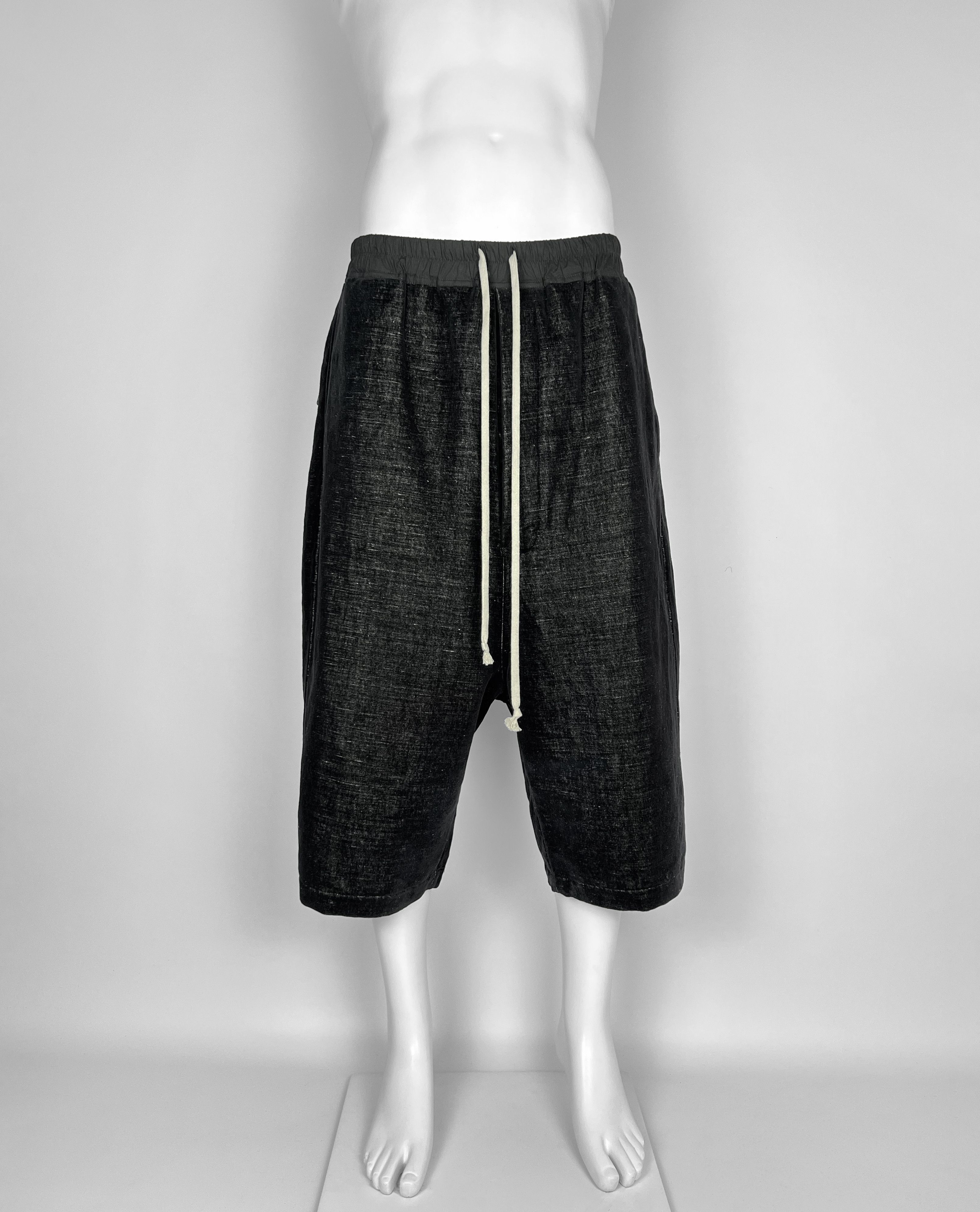 Rick Owens RICK OWENS Drawstring Karloff Boxers in black/oyster