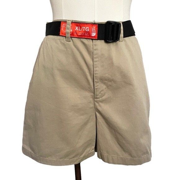 Vintage Vintage Khaki Beige High-rise Cotton Twill 4.5" Shorts - M Size 32" / US 10 / IT 46 - 3 Thumbnail