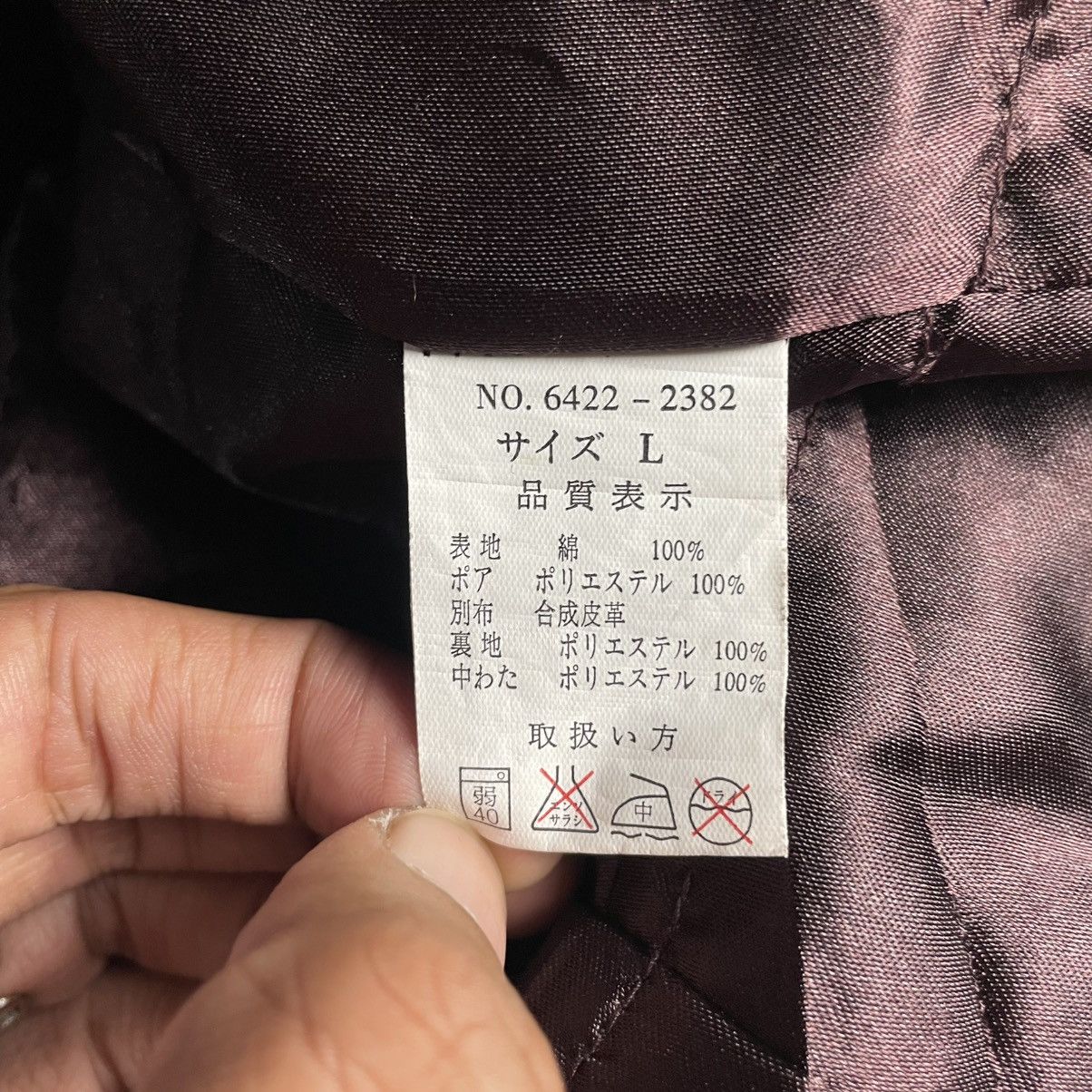 Von Dutch 🇯🇵 VINTAGE VON DUTCH COTTON + LEATHER FUR PUNK CROP JACKET Size L / US 10 / IT 46 - 15 Thumbnail
