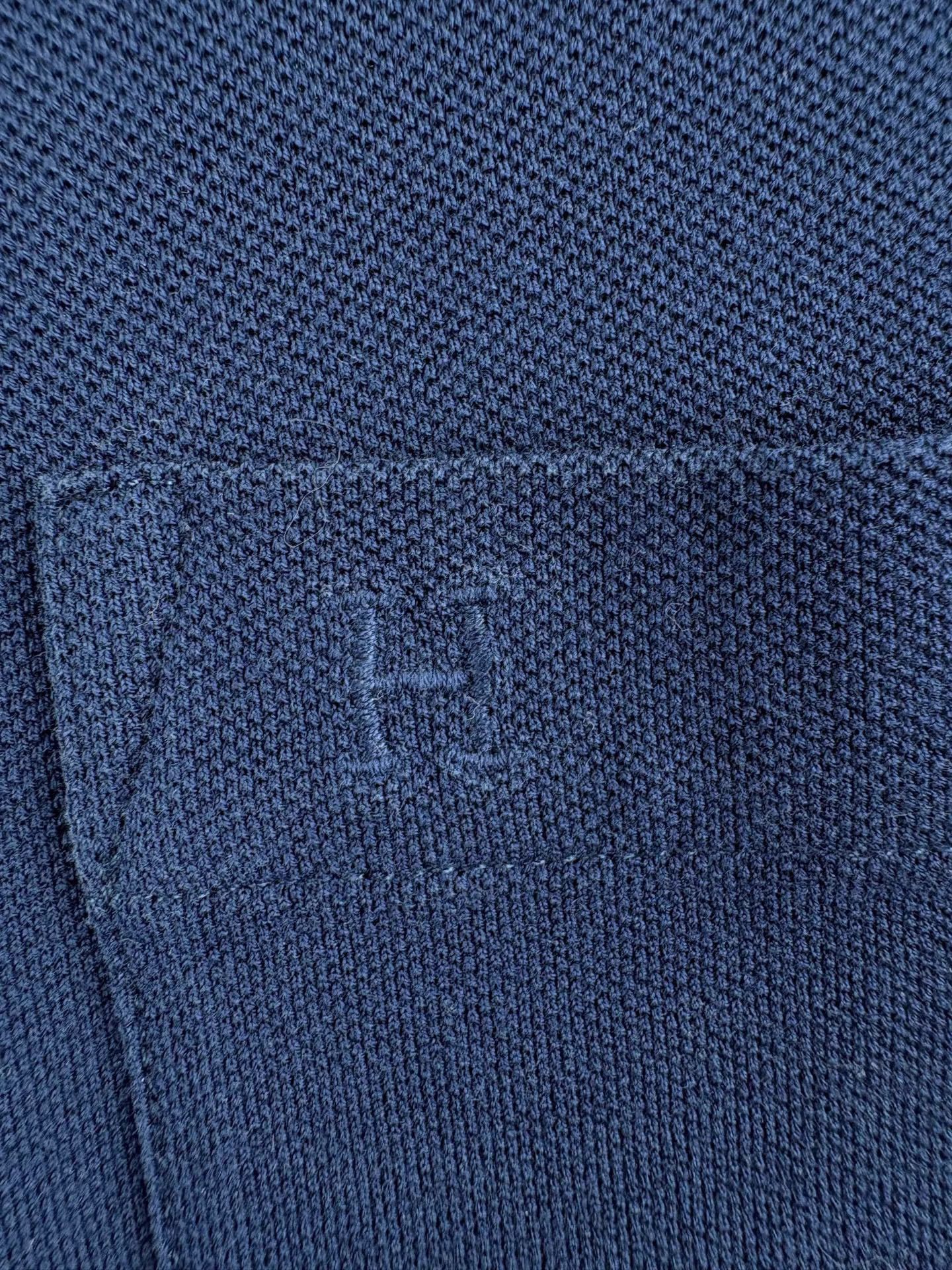 Hermes HERMES Chest Pocket Short Sleeve Polo K1 Size US L / EU 52-54 / 3 - 3 Thumbnail
