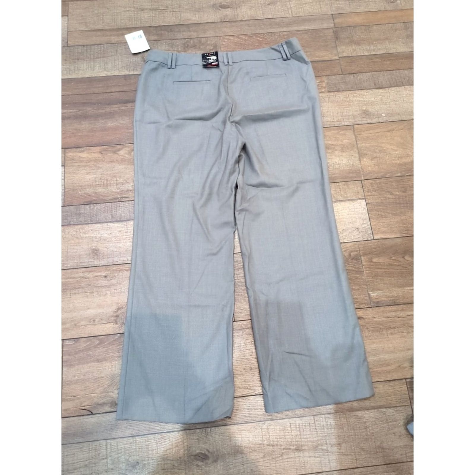 Etro Axcess Dress Pants Gray Women's Size 16 NWT Stretch Metro Fit Bootcut Flat Front Size 38" / US 16 / IT 52 - 4 Thumbnail
