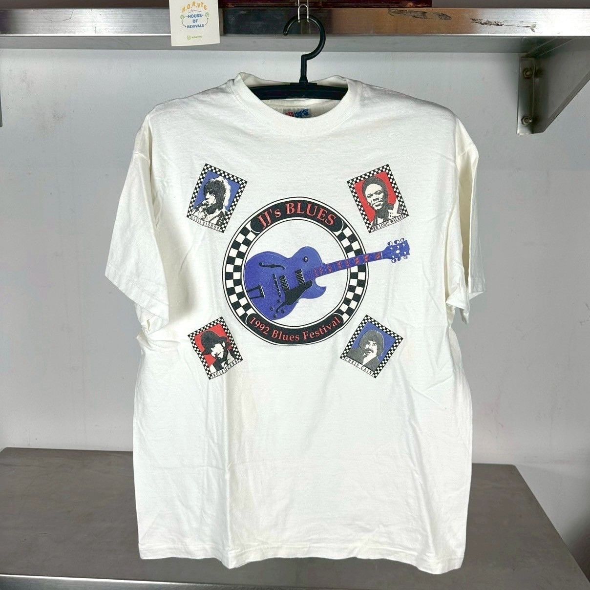 Vintage 1993 6th Annual Blues Festival Kiss Your Blues Away Tee Size US L / EU 52-54 / 3 - 1 Thumbnail