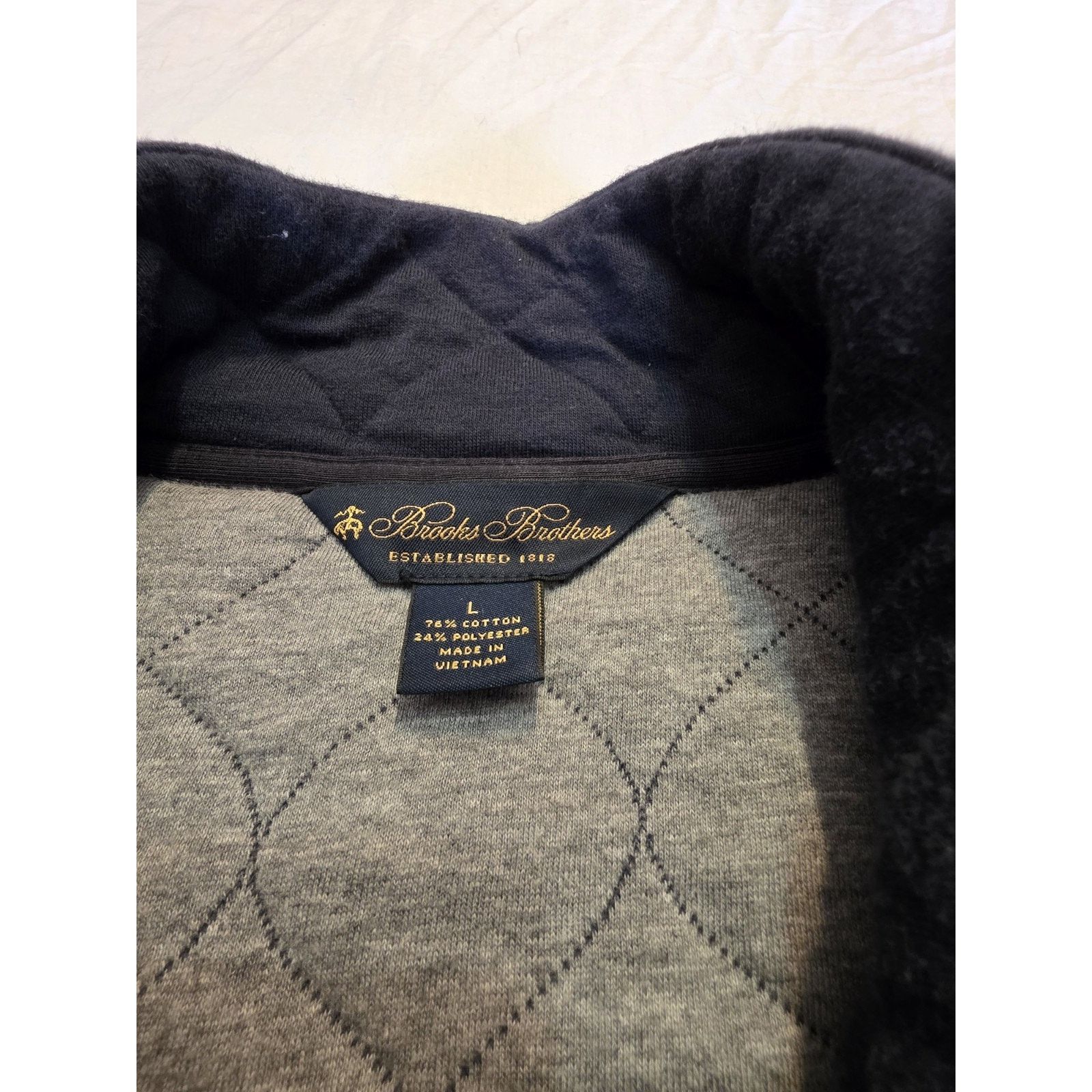 Brooks Brothers Brooks Brothers Men's Lightweight Zippered Navy Blue Quilted Size US L / EU 52-54 / 3 - 4 Thumbnail