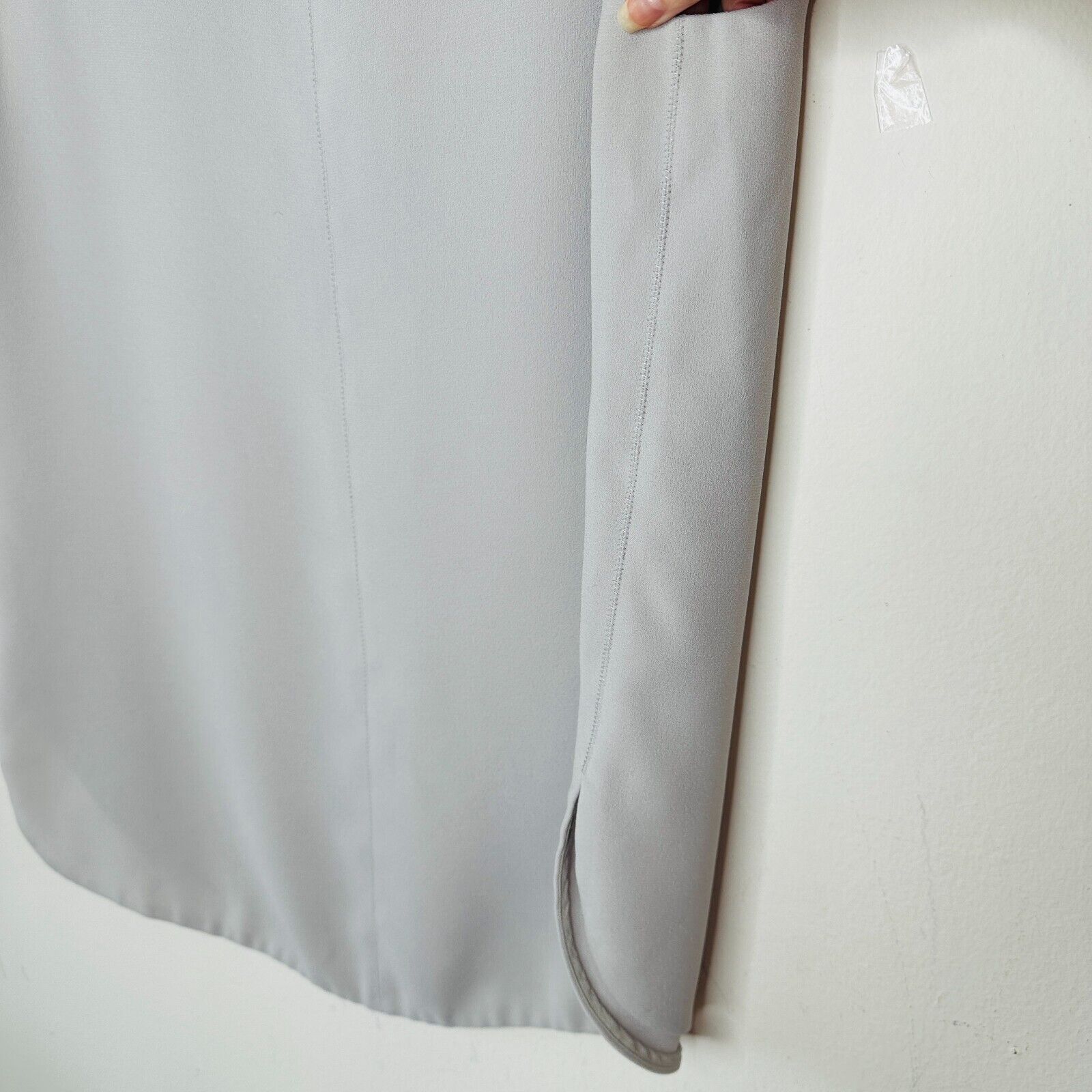 Other Stone Gray Sleeveless Blouse Shoulder Zip Split Curve Hem S Size S / US 4 / IT 40 - 8 Thumbnail