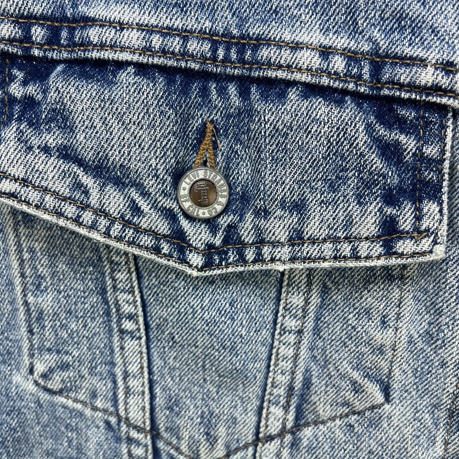 Levi's × Vintage Vintage 90s Levis Silver Tab Denim Vest Jacket Medium Size US M / EU 48-50 / 2 - 3 Thumbnail
