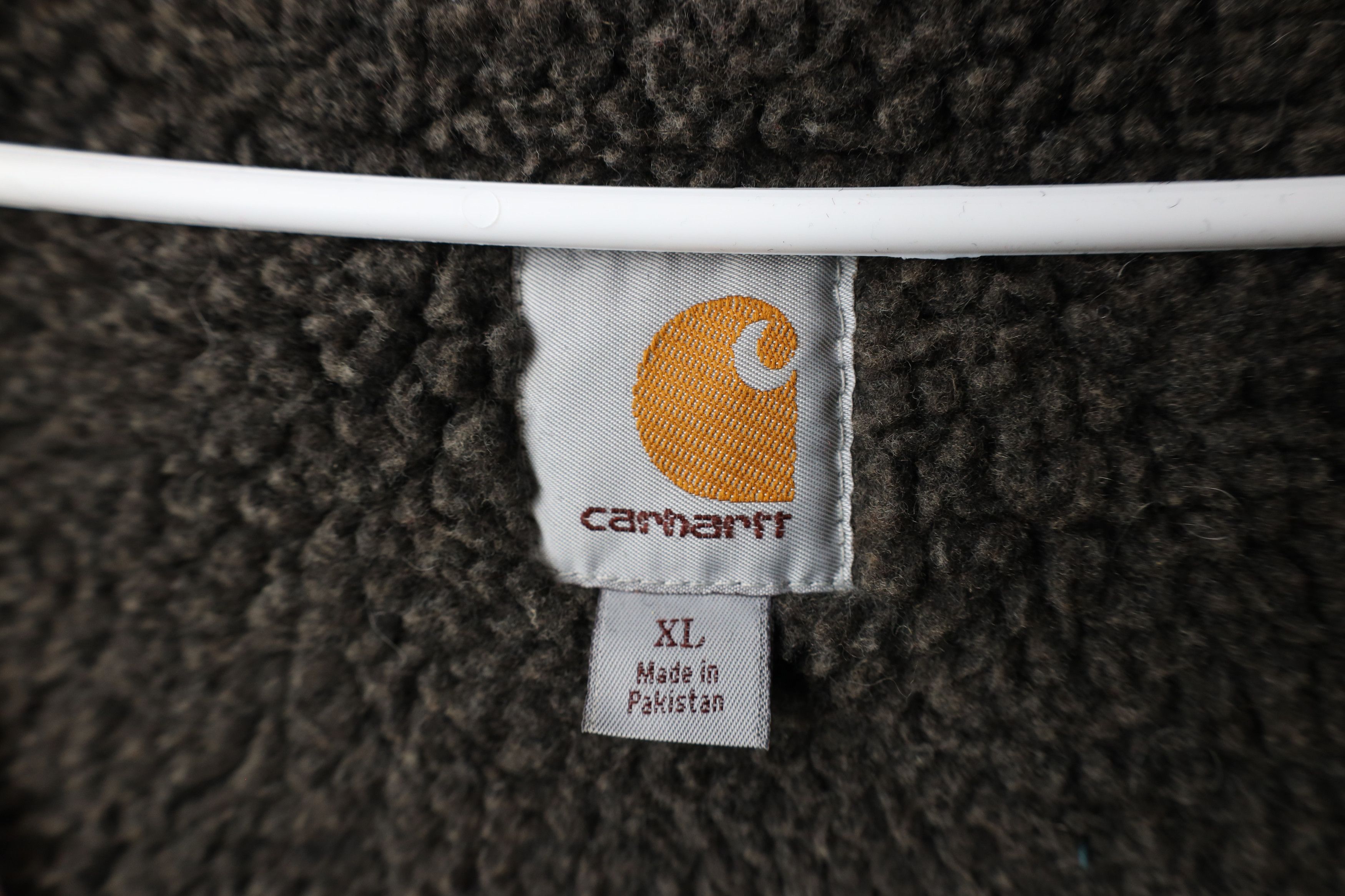 Carhartt × Vintage Vintage Carhartt Fleece Lined Full Zip Hoodie Jacket Swacket Size US XL / EU 56 / 4 - 8 Thumbnail