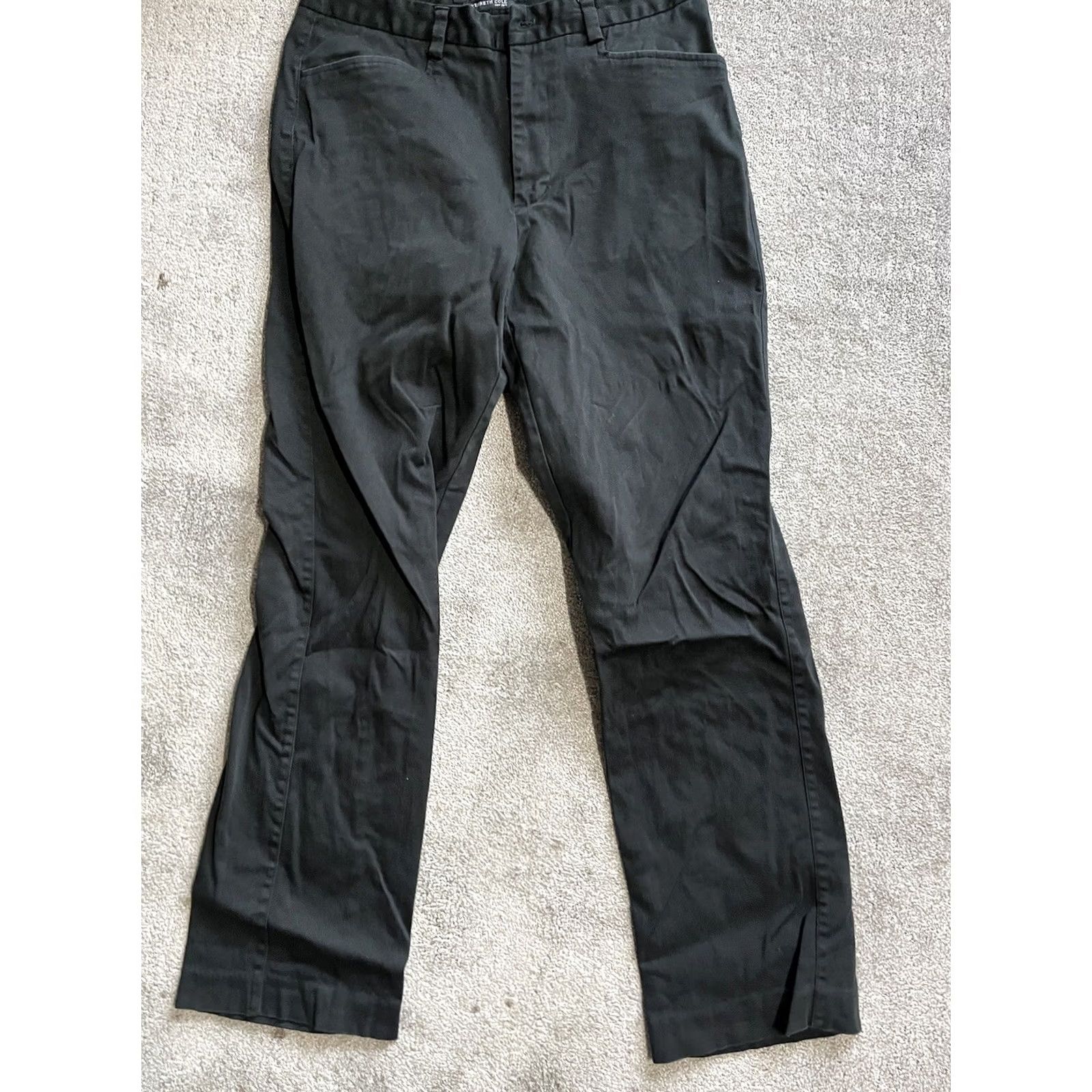 Kenneth Cole KENNETH COLE NY gray cotton flat front PANTS 34x34 Size US 34 / EU 50 - 2 Thumbnail