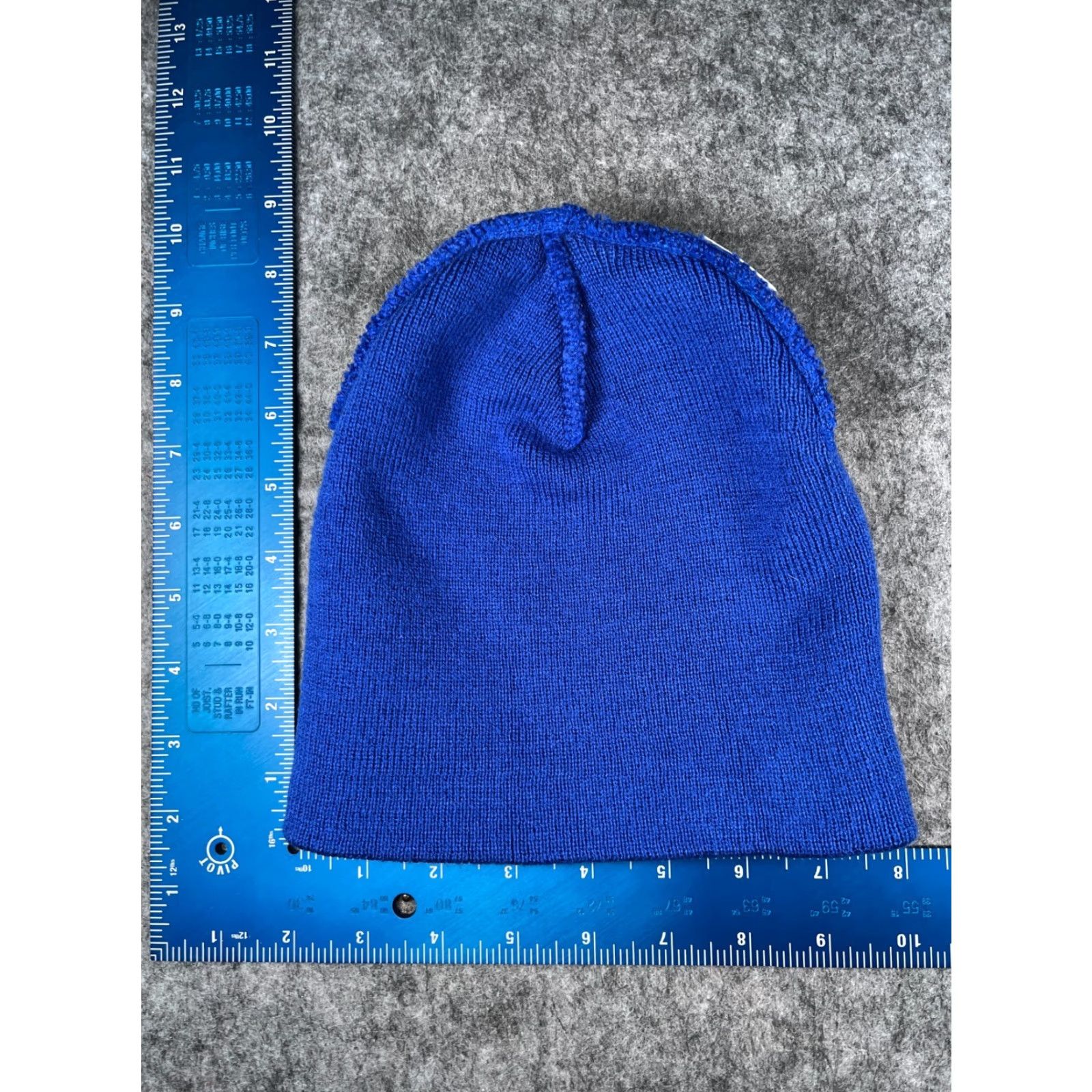 Walmart Walmart Beanie Hat Unisex Adults One Size Blue Knit 100% Polyester Ski Theme Beanie Size ONE SIZE - 4 Thumbnail