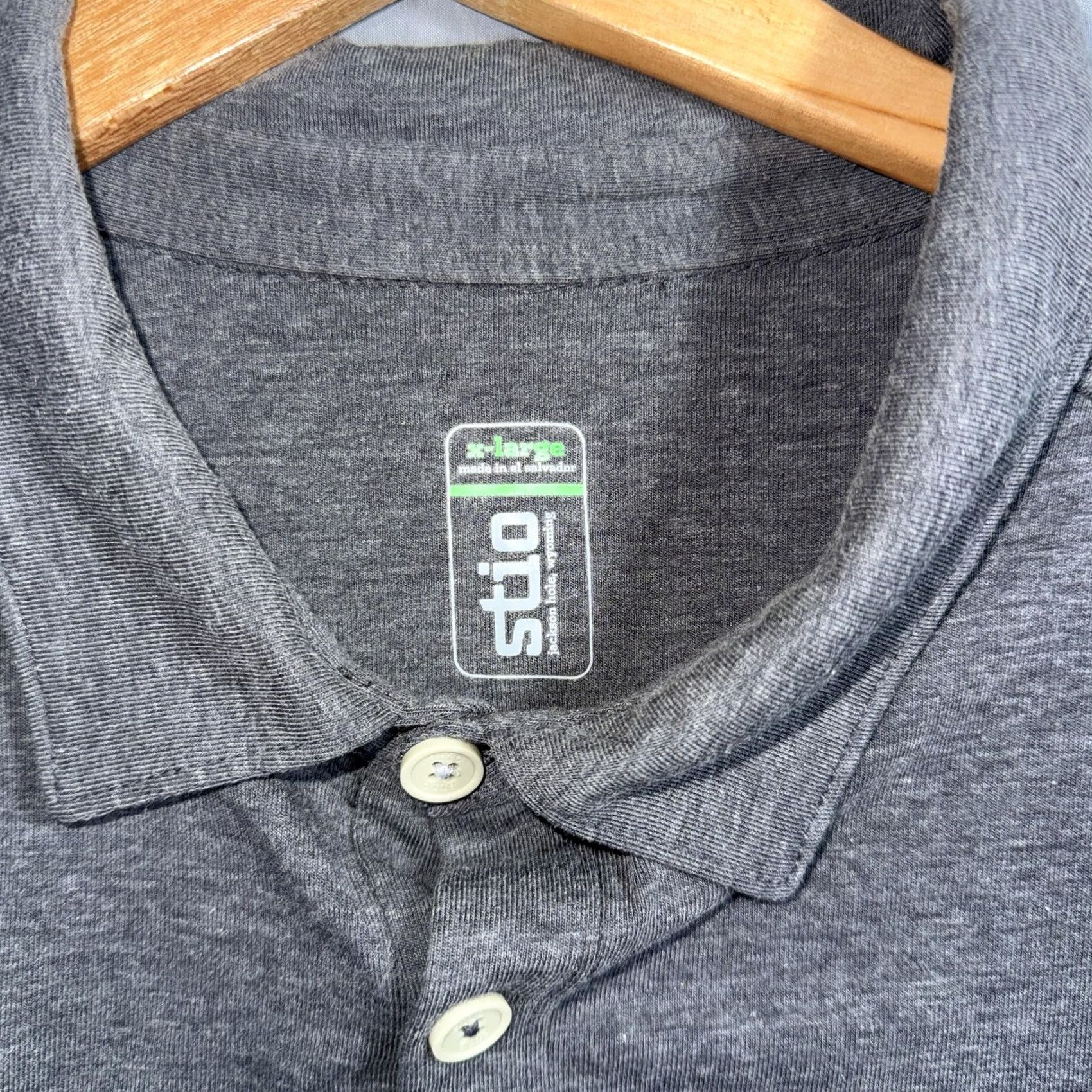 Vintage Stio Polo Shirt Mens XL Gray Long Sleeve Performance Stretch Casual Outdoor Polo Shirt Mens XL Gray Size US XL / EU 56 / 4 - 7 Thumbnail