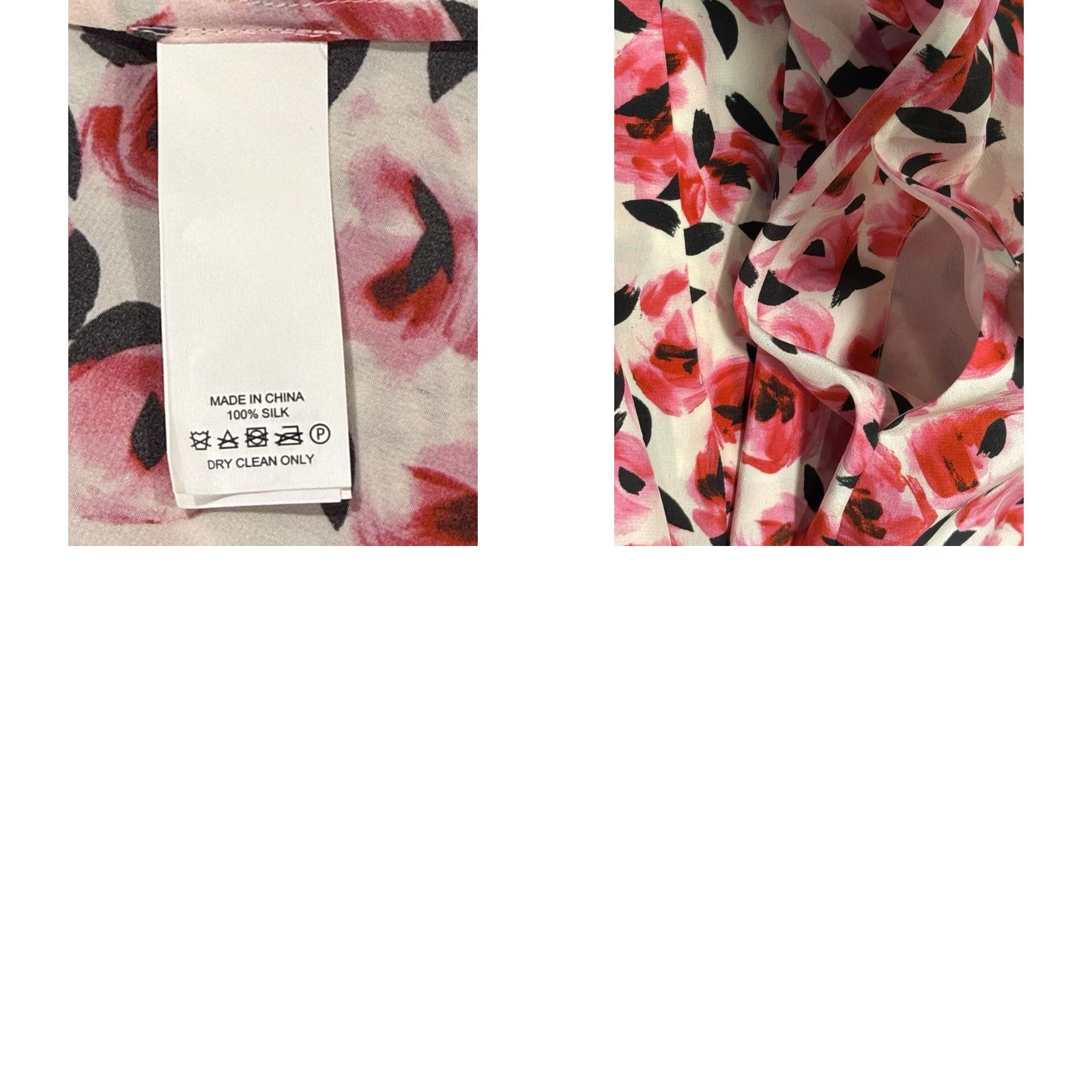 Vintage Kate Spade Silk Red Rose Dress - Size 6 Size M / US 6-8 / IT 42-44 - 8 Thumbnail