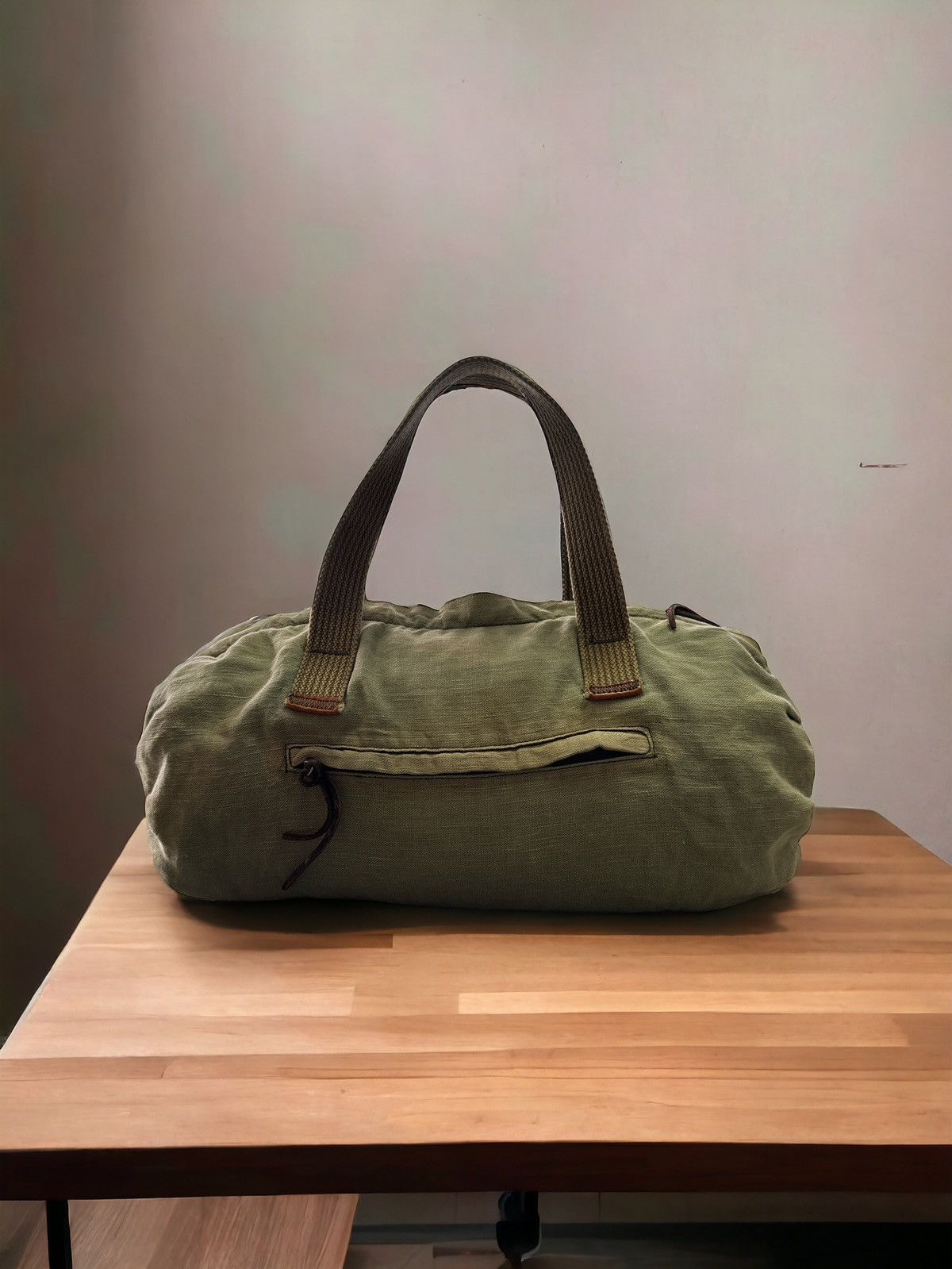 Esprit VINTAGE 90s ESPRIT DISTRESSED MILTARY PATTERN DUFFLE BAG Size ONE SIZE - 4 Thumbnail